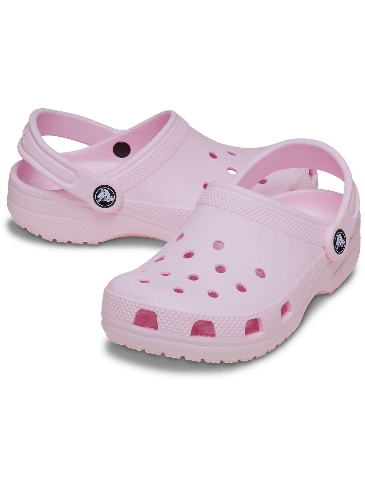 Zueco Crocs Niña Classic Clog Rosa-3