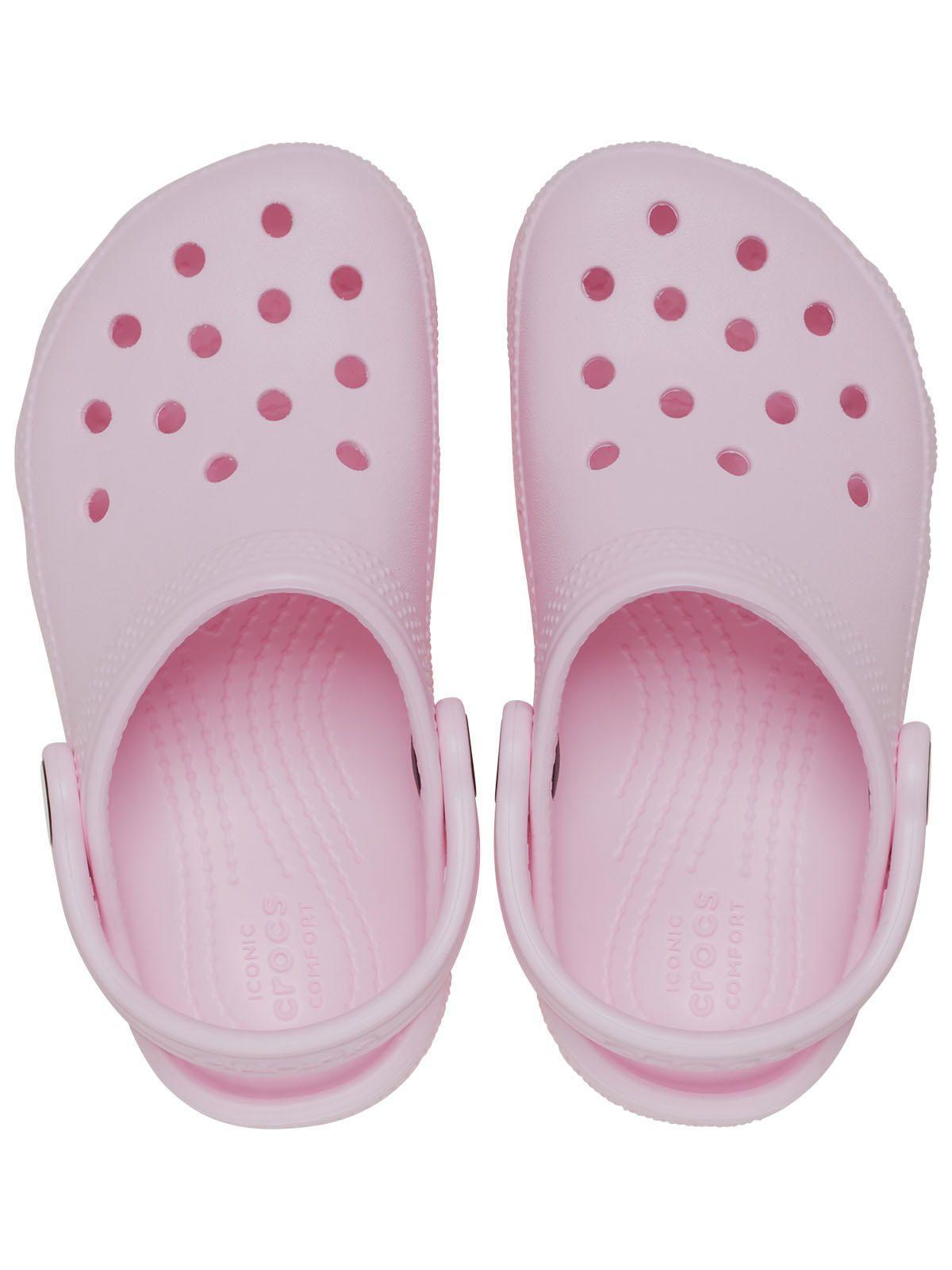 Zueco Crocs Niña Classic Clog Rosa-4