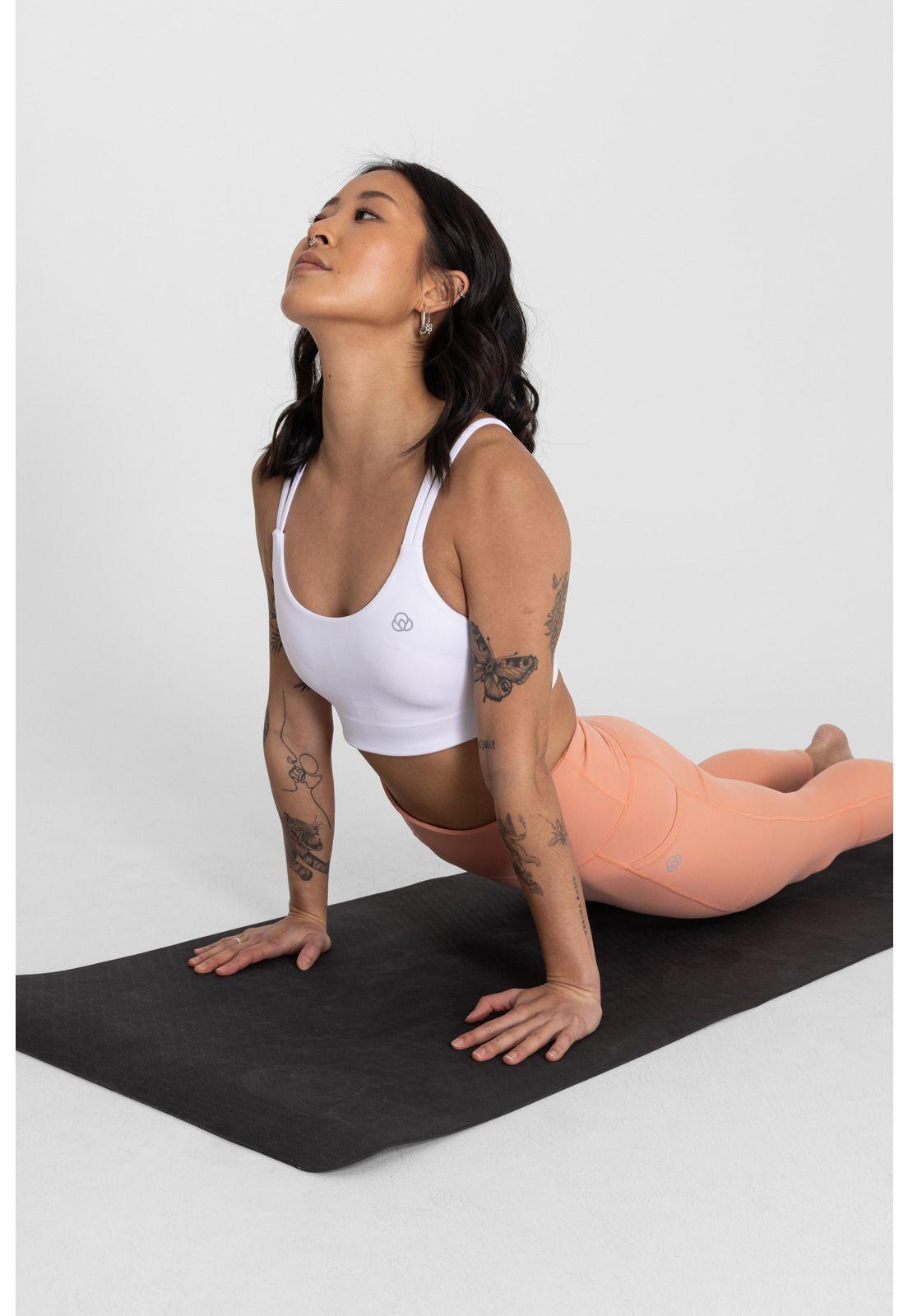 Peto Deportivo Bra Lisa Ls Blanco Mujer-4