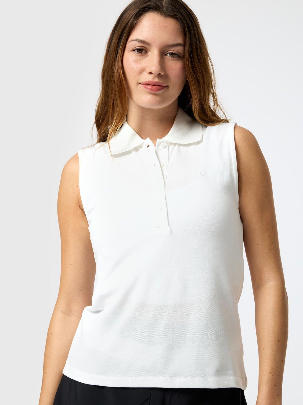 Polera Pique Aloe Blanca Mujer-0