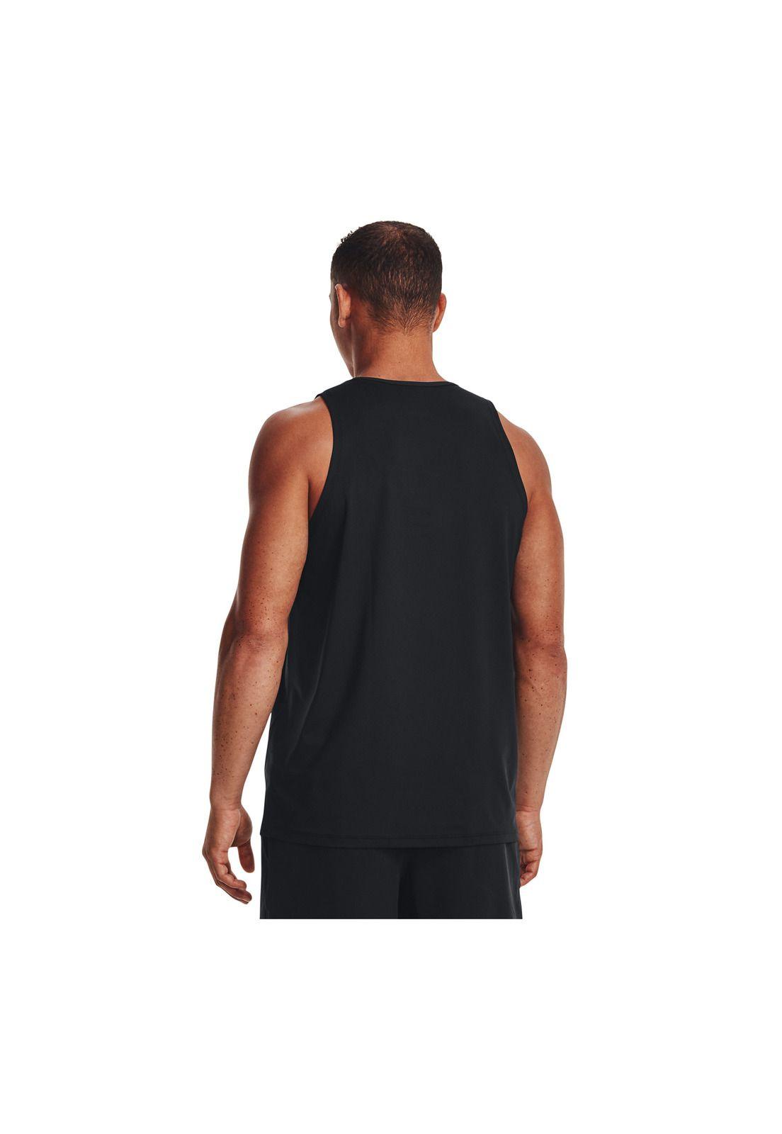 Polera S/M Training Print Negro Hombre-4