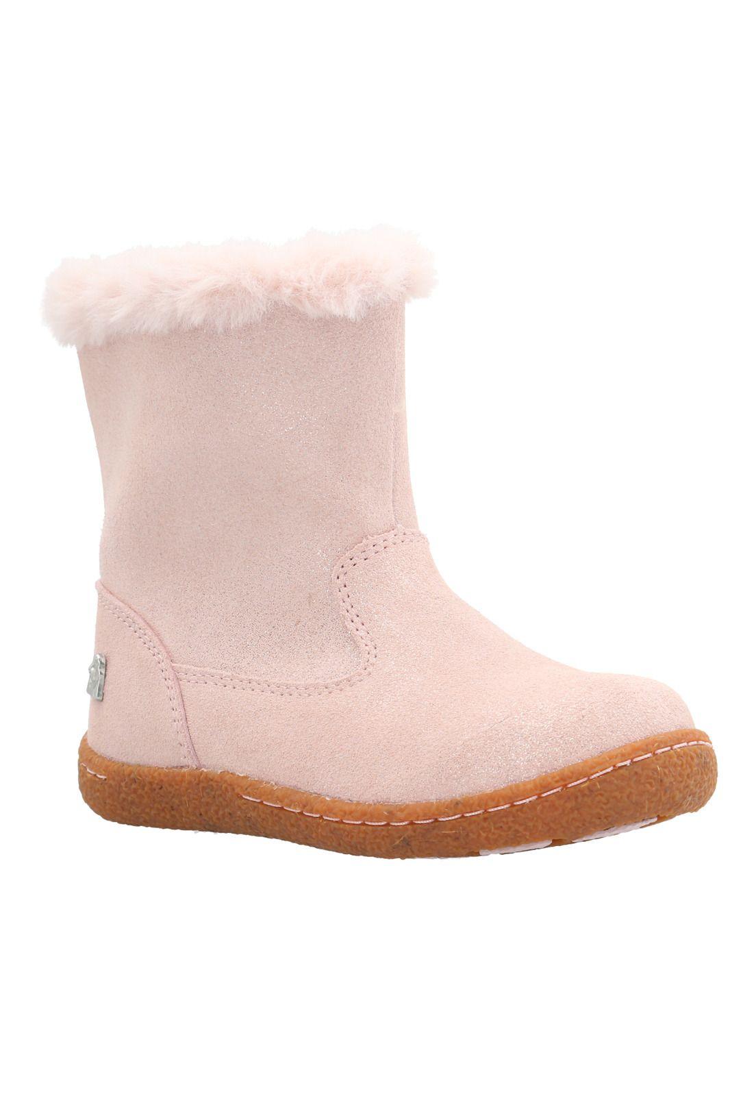 Bota Cuero Albury Niña Rosado-0