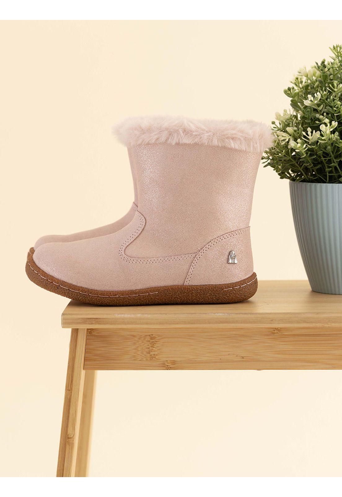 Bota Cuero Albury Niña Rosado-1