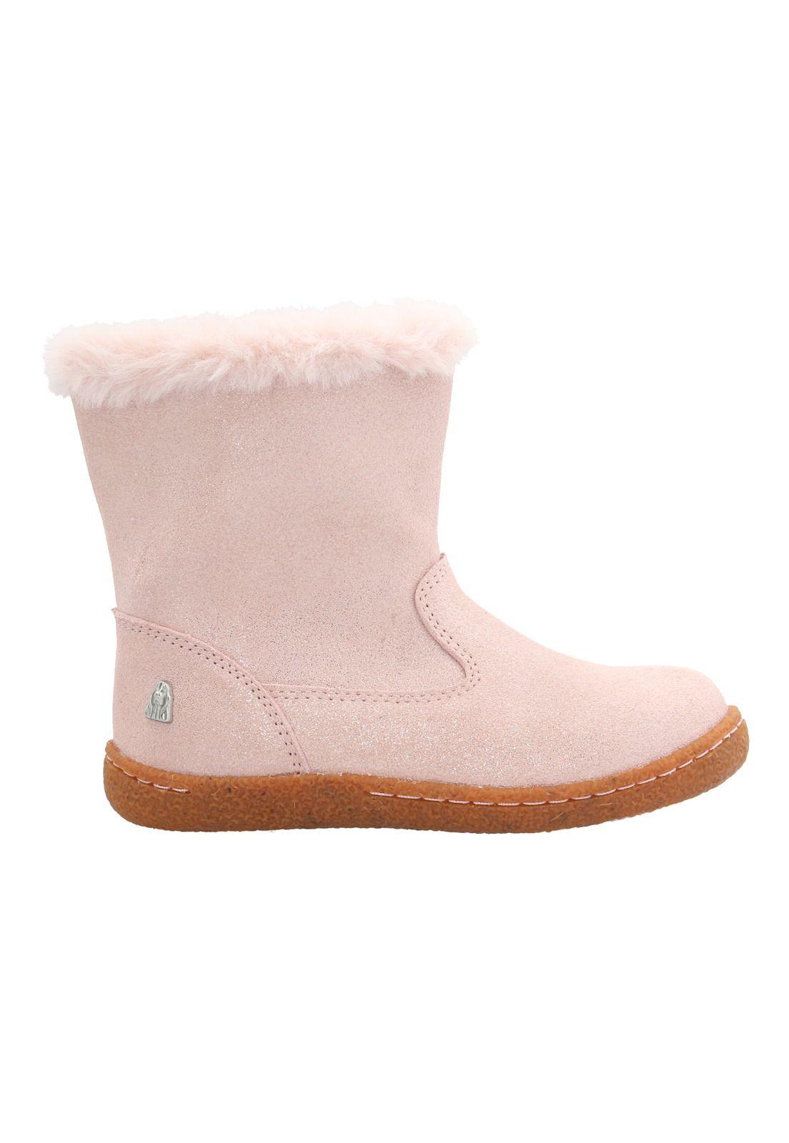 Bota Cuero Albury Niña Rosado-3