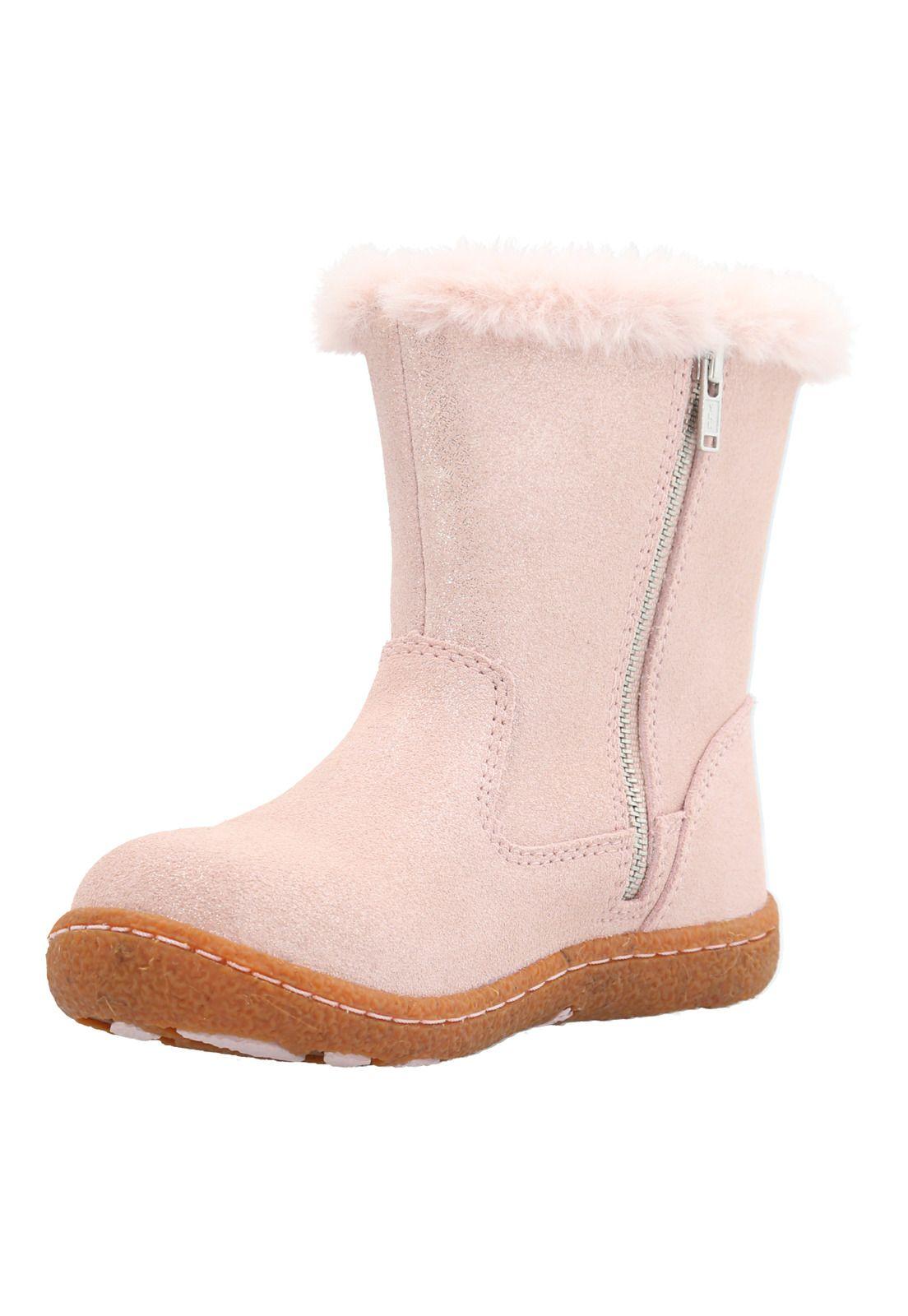 Bota Cuero Albury Niña Rosado-5