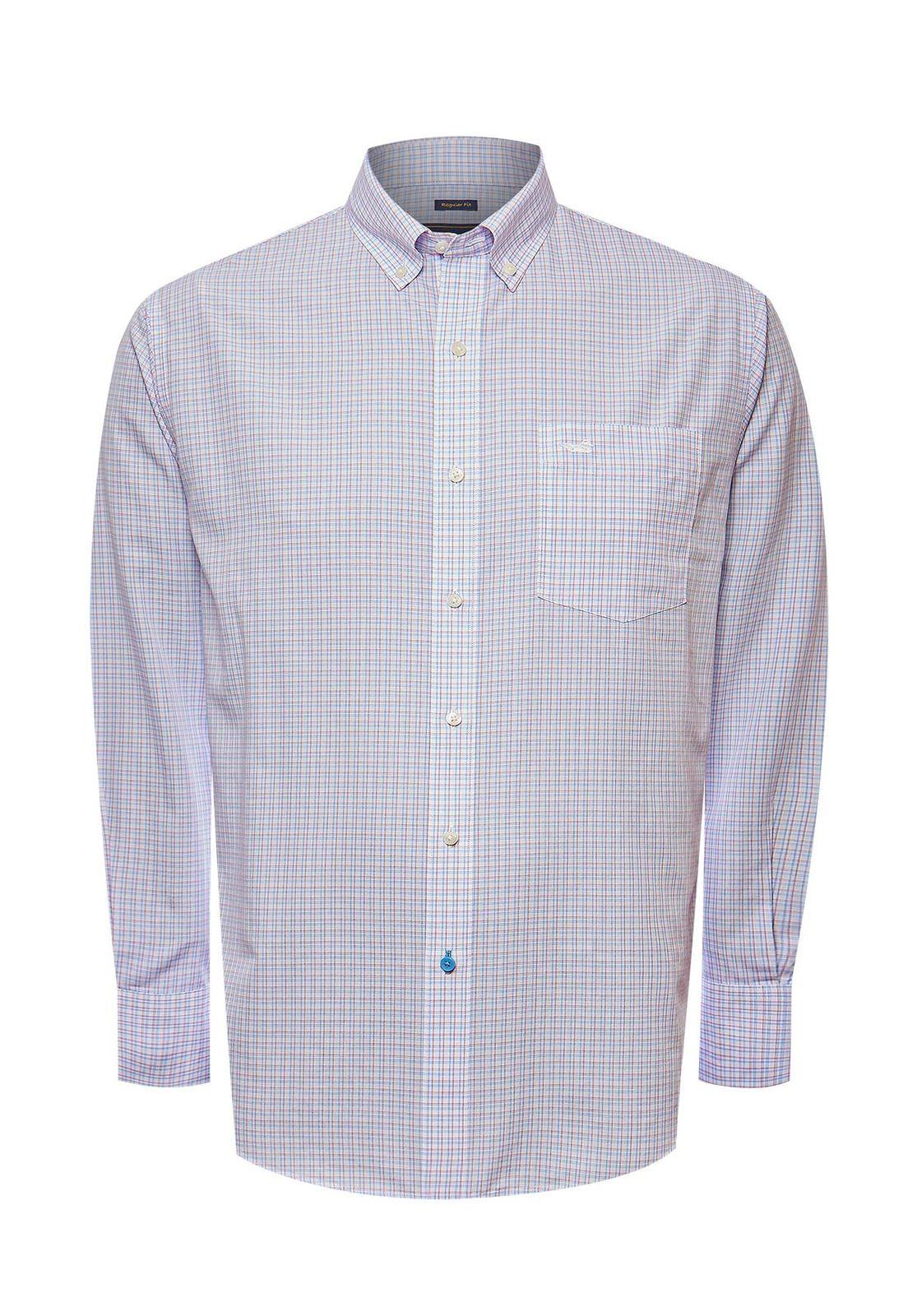 Camisa Libre de Arrugas Algodón Hombre Blanco-1