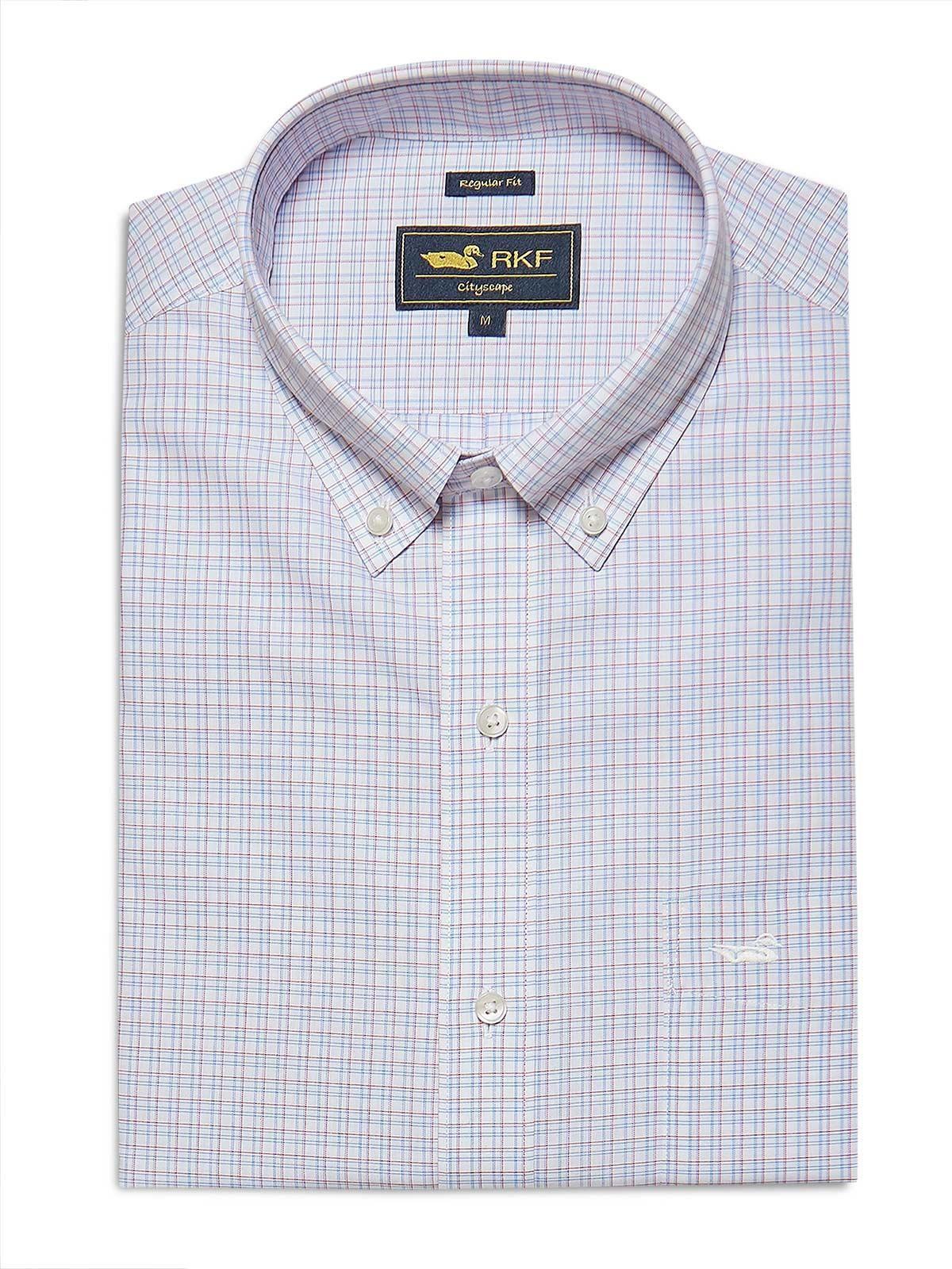Camisa Libre de Arrugas Algodón Hombre Blanco-0