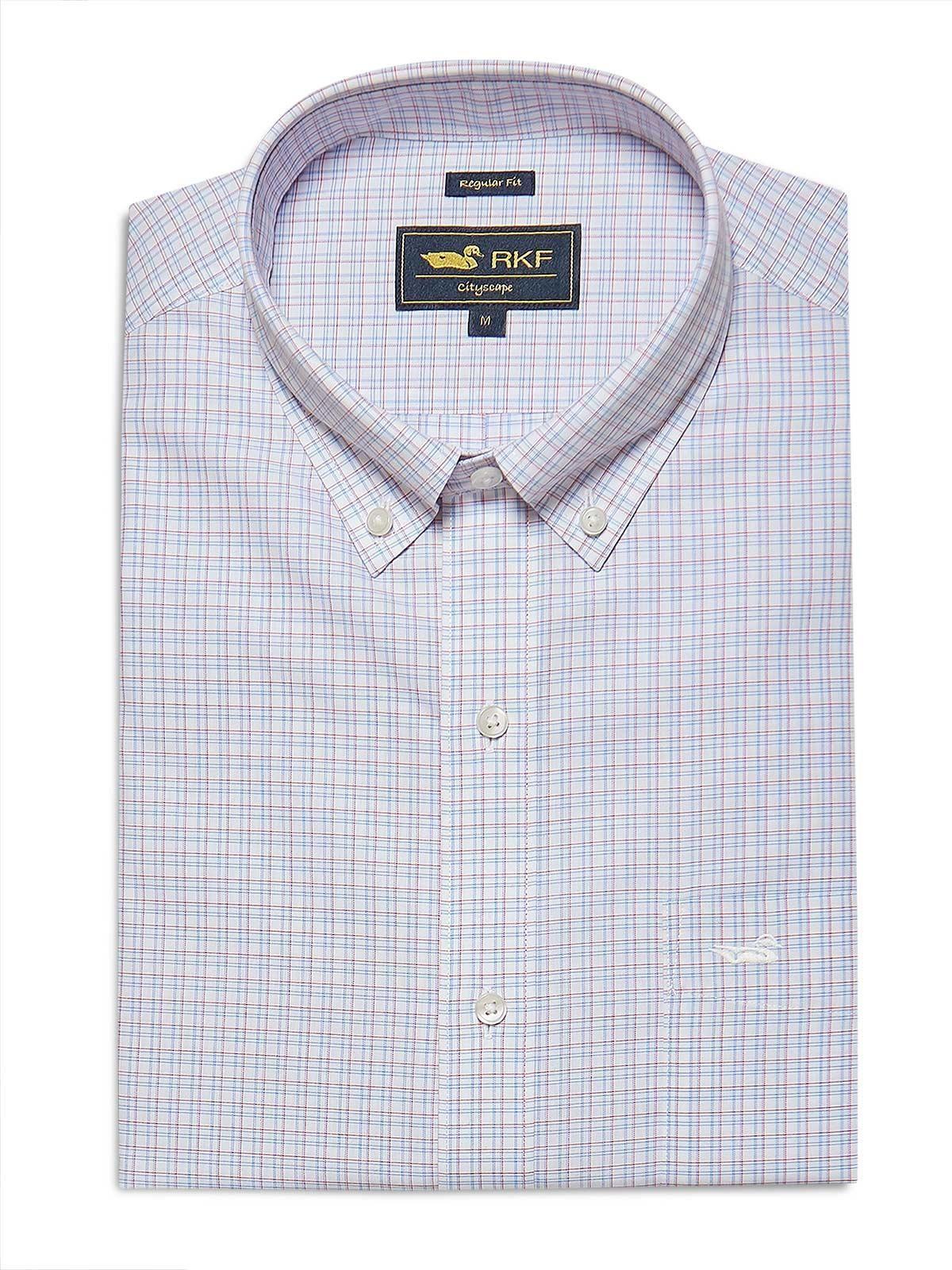 Camisa Libre de Arrugas Algodón Hombre Blanco-0