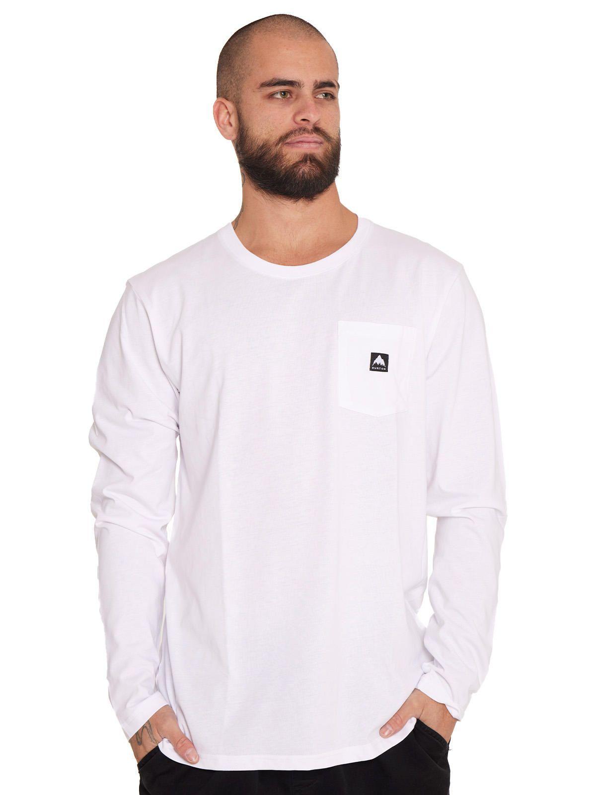 Polera Manga Larga Hombre Blanca-0