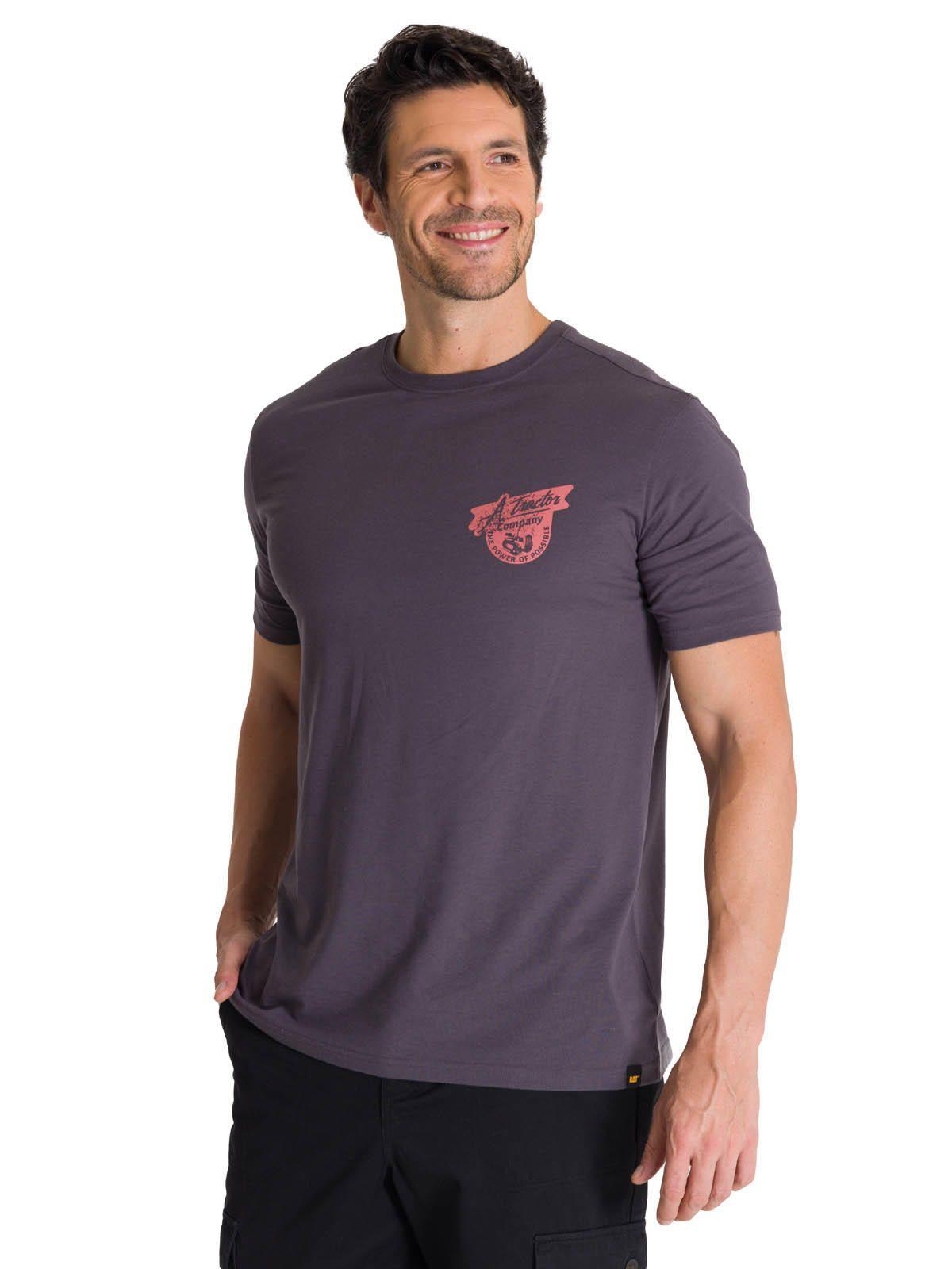 Polera Manga Corta Hombre Heritage Tractor Gris-0