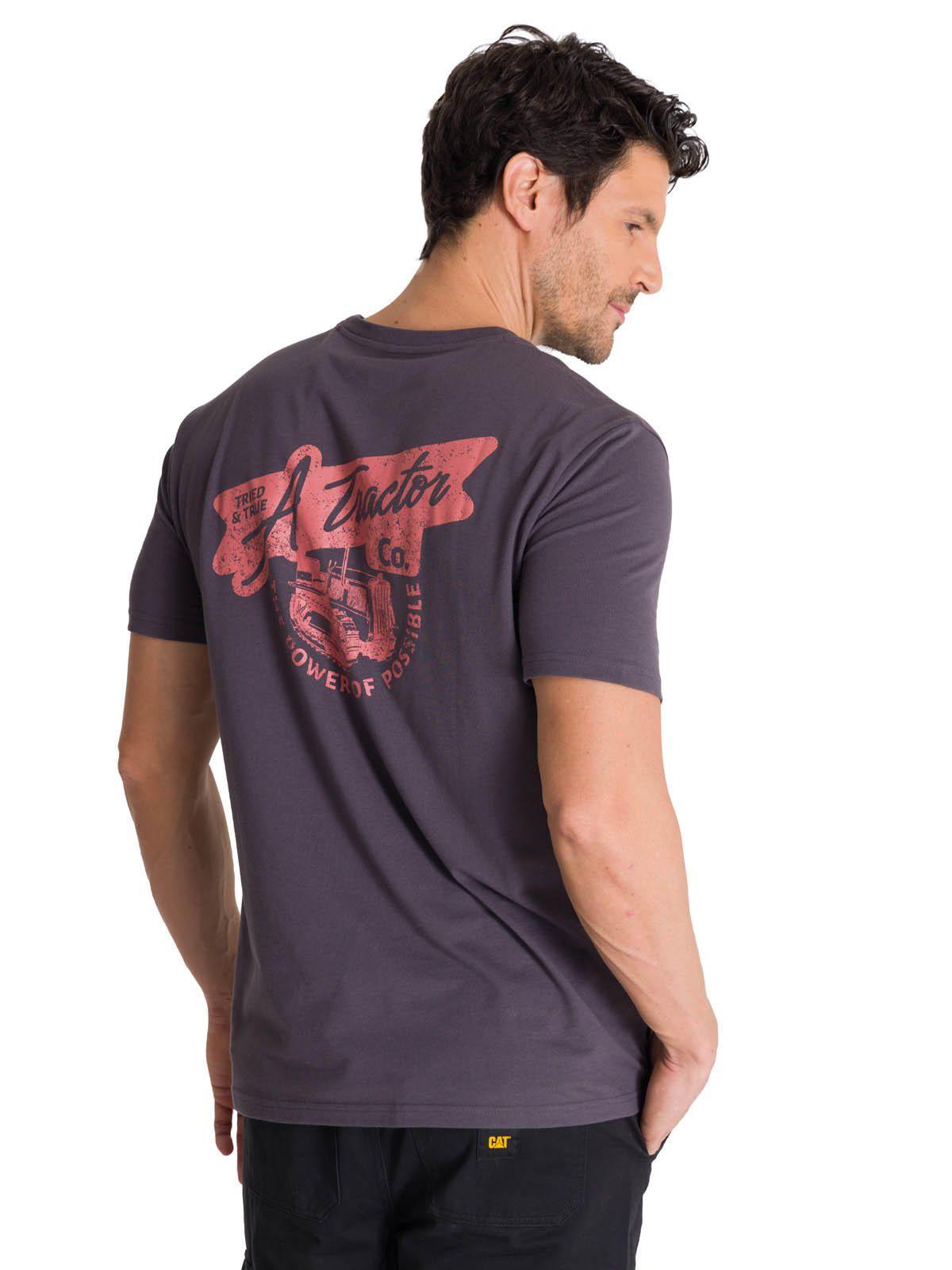 Polera Manga Corta Hombre Heritage Tractor Gris-3