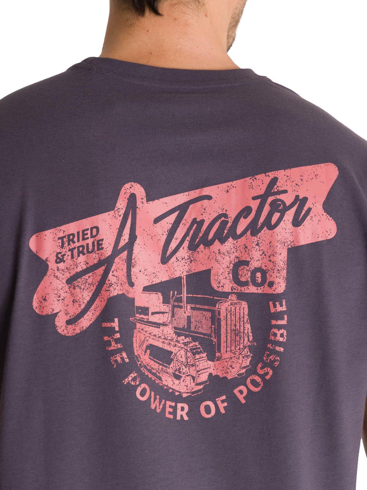 Polera Manga Corta Hombre Heritage Tractor Gris-5