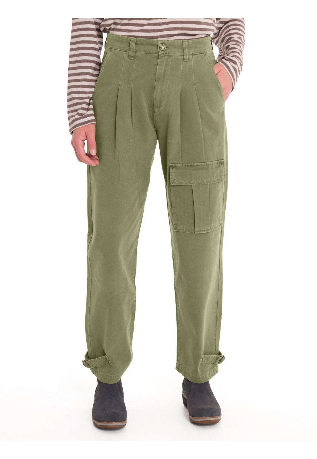 Pantalón Algodón Orgánico Mujer Mavecure Verde-0