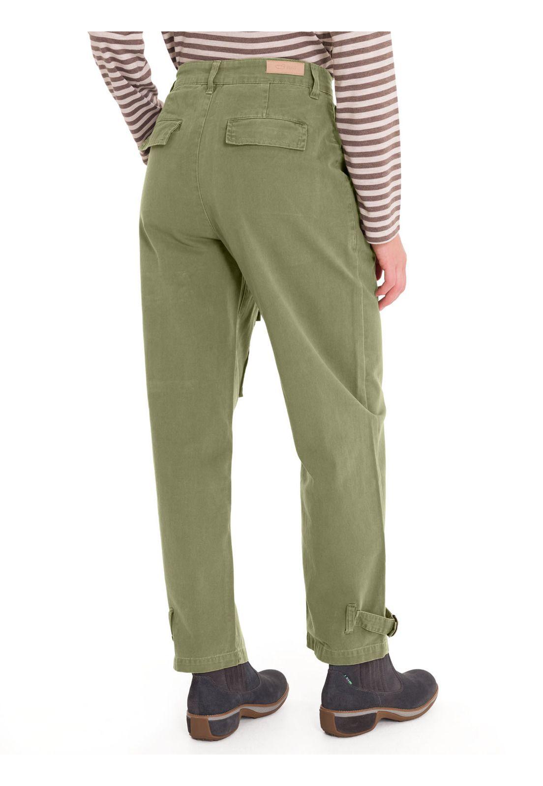 Pantalón Algodón Orgánico Mujer Mavecure Verde-3