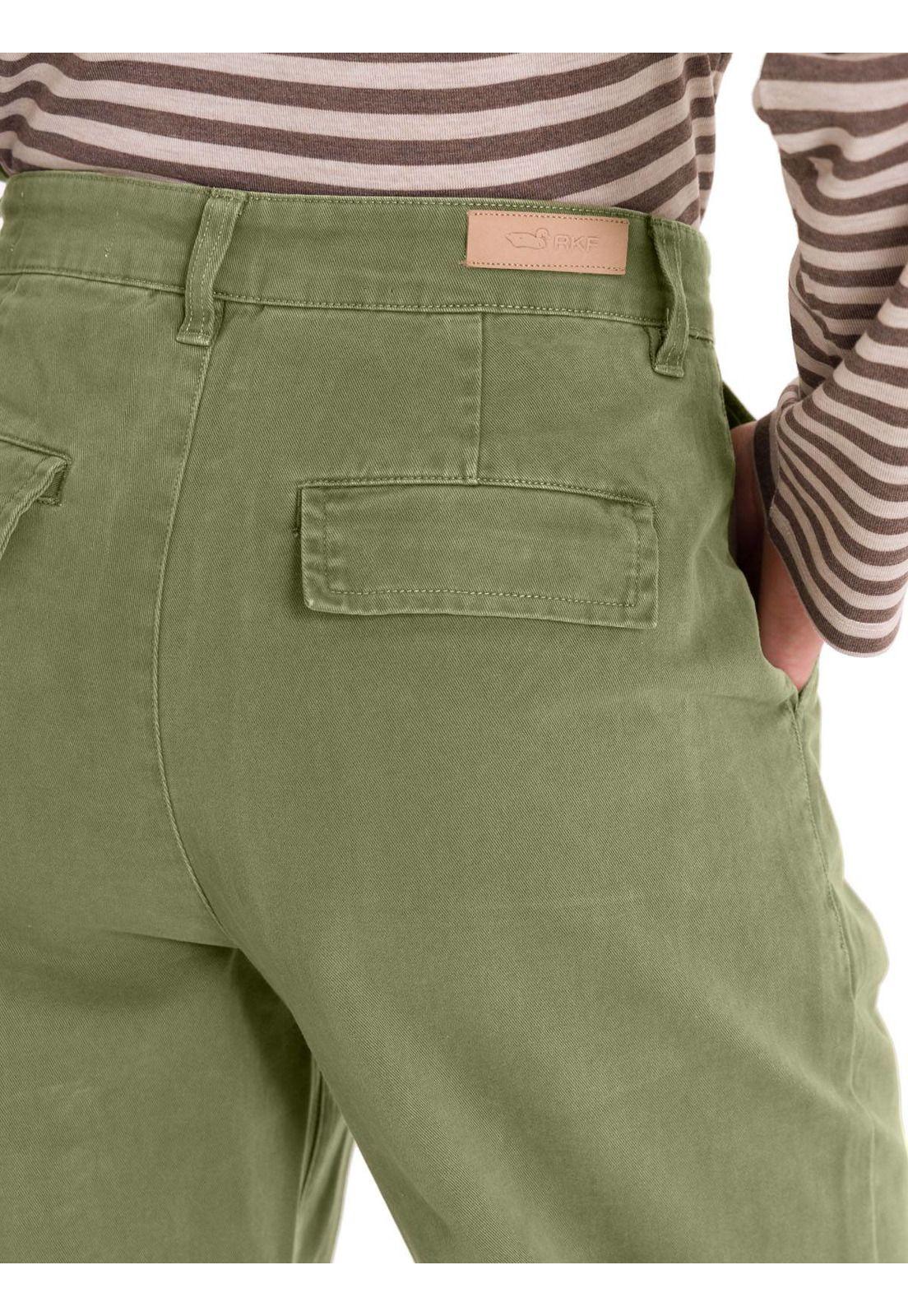 Pantalón Algodón Orgánico Mujer Mavecure Verde-4