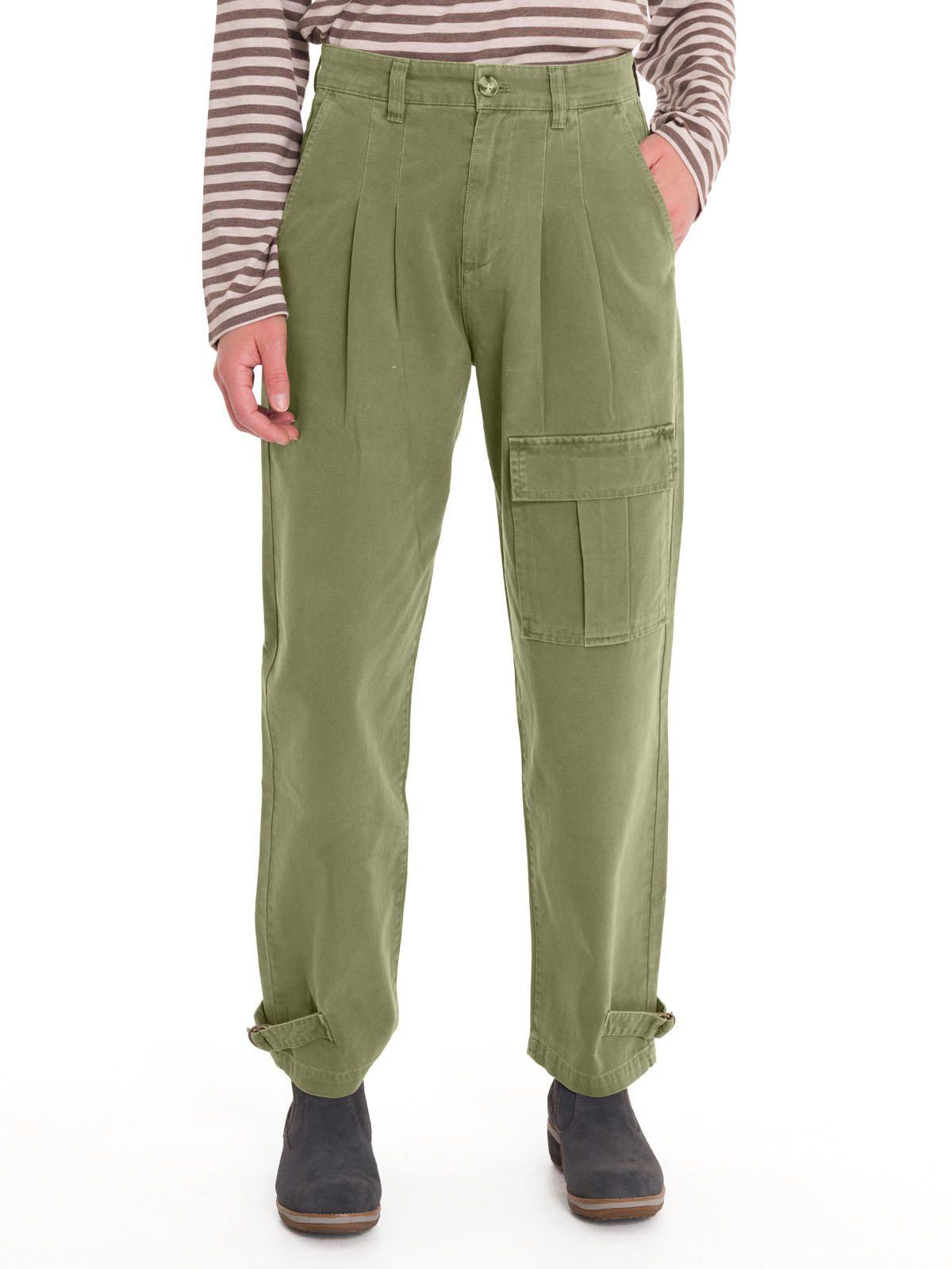 Pantalón Algodón Orgánico Mujer Mavecure Verde-0
