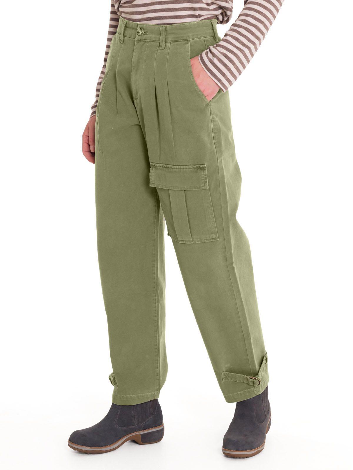 Pantalón Algodón Orgánico Mujer Mavecure Verde-1