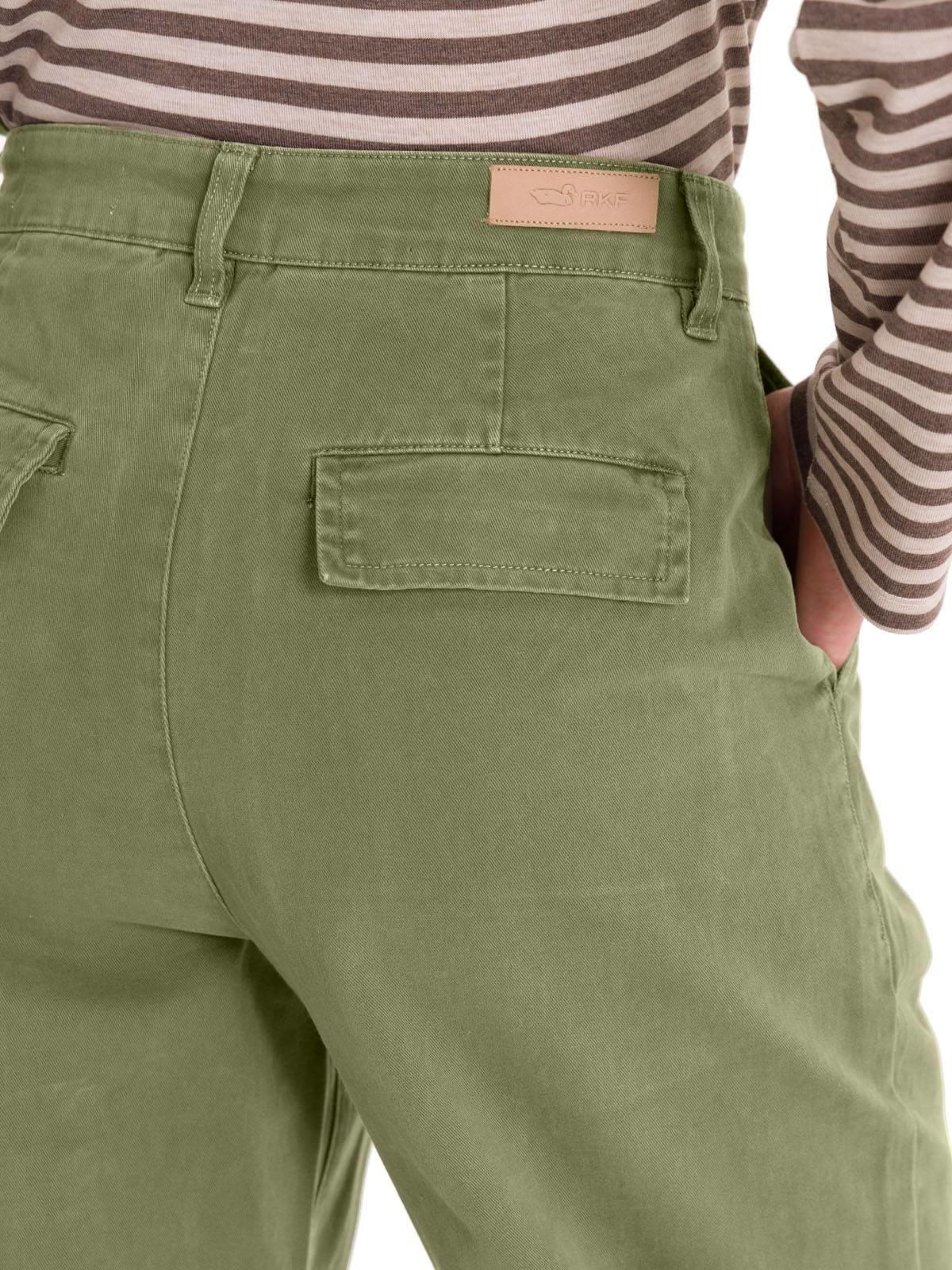 Pantalón Algodón Orgánico Mujer Mavecure Verde-4