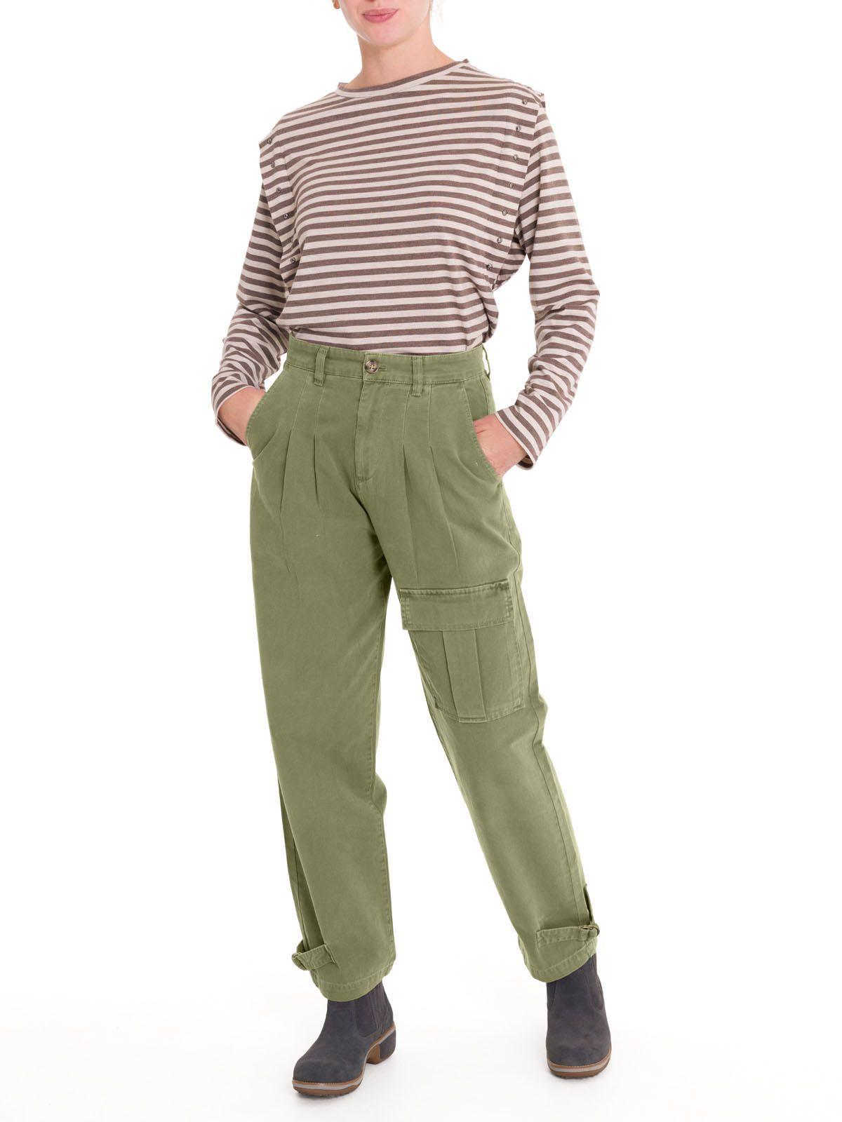 Pantalón Algodón Orgánico Mujer Mavecure Verde-5