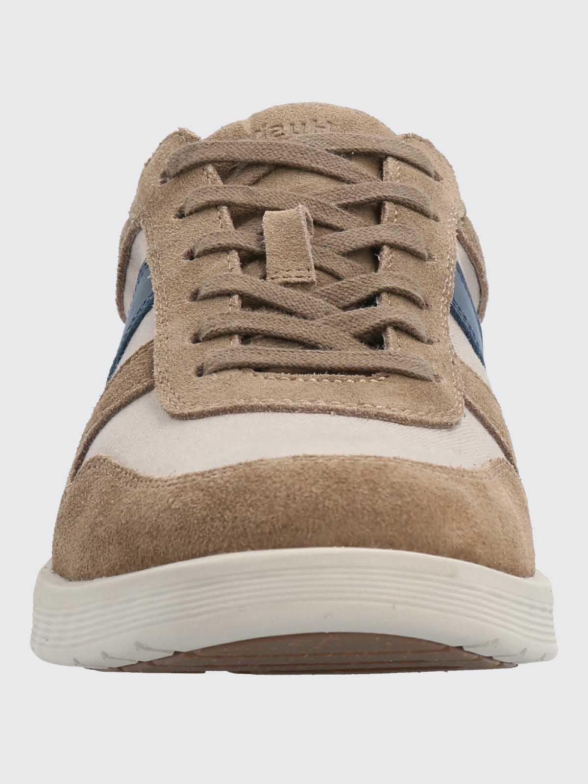 Zapatilla Cuero Hombre Spinal Wave Café-3