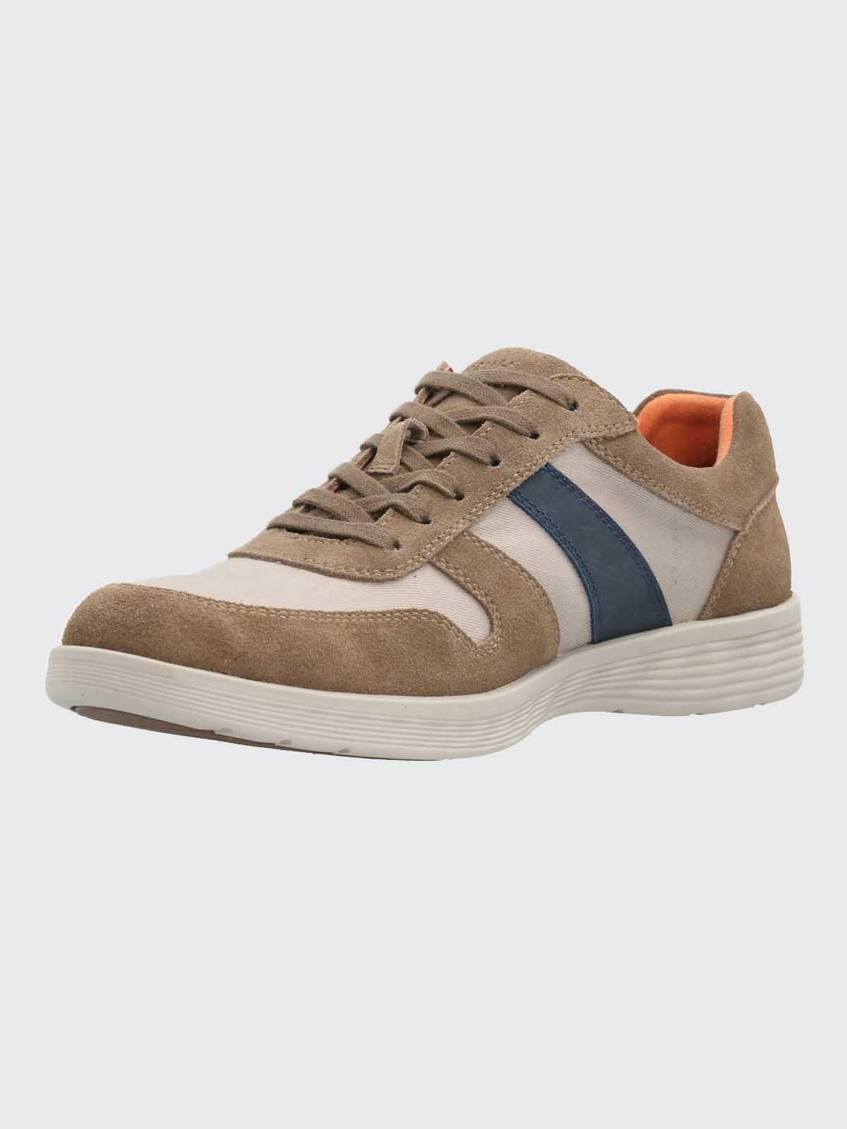 Zapatilla Cuero Hombre Spinal Wave Café-4