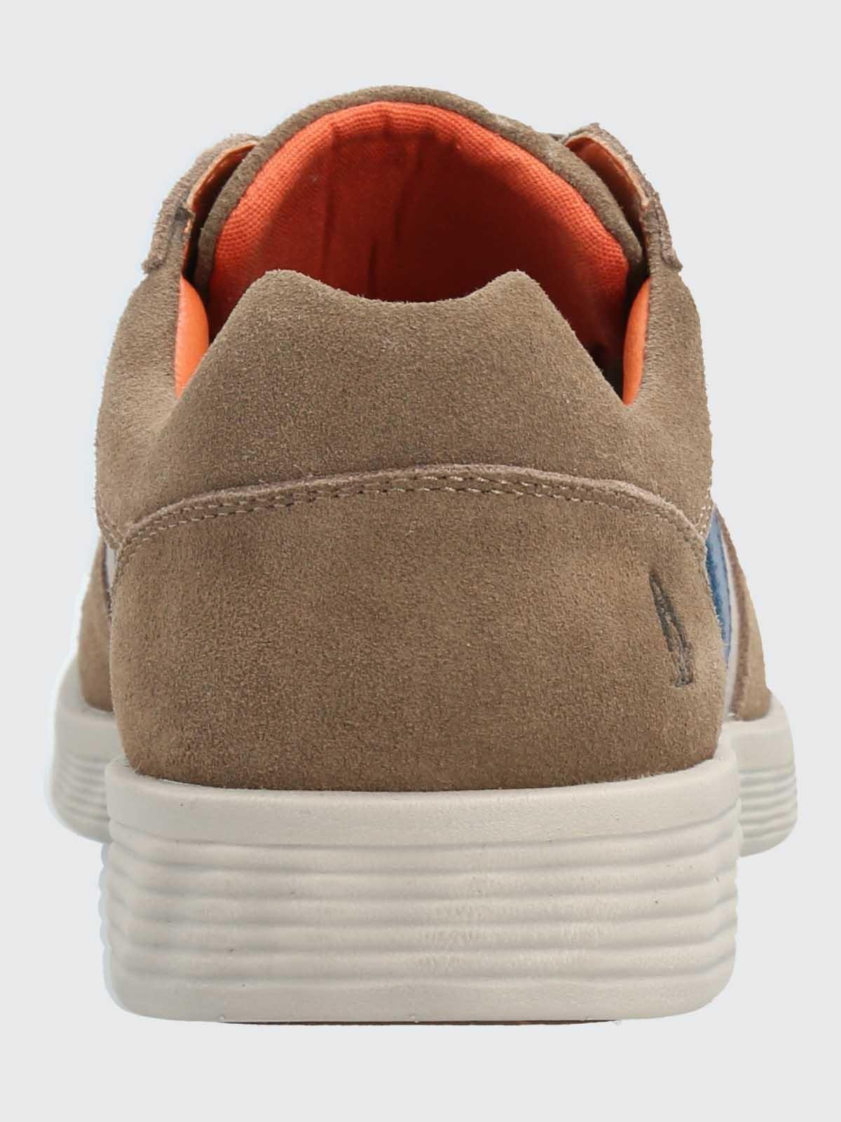 Zapatilla Cuero Hombre Spinal Wave Café-6