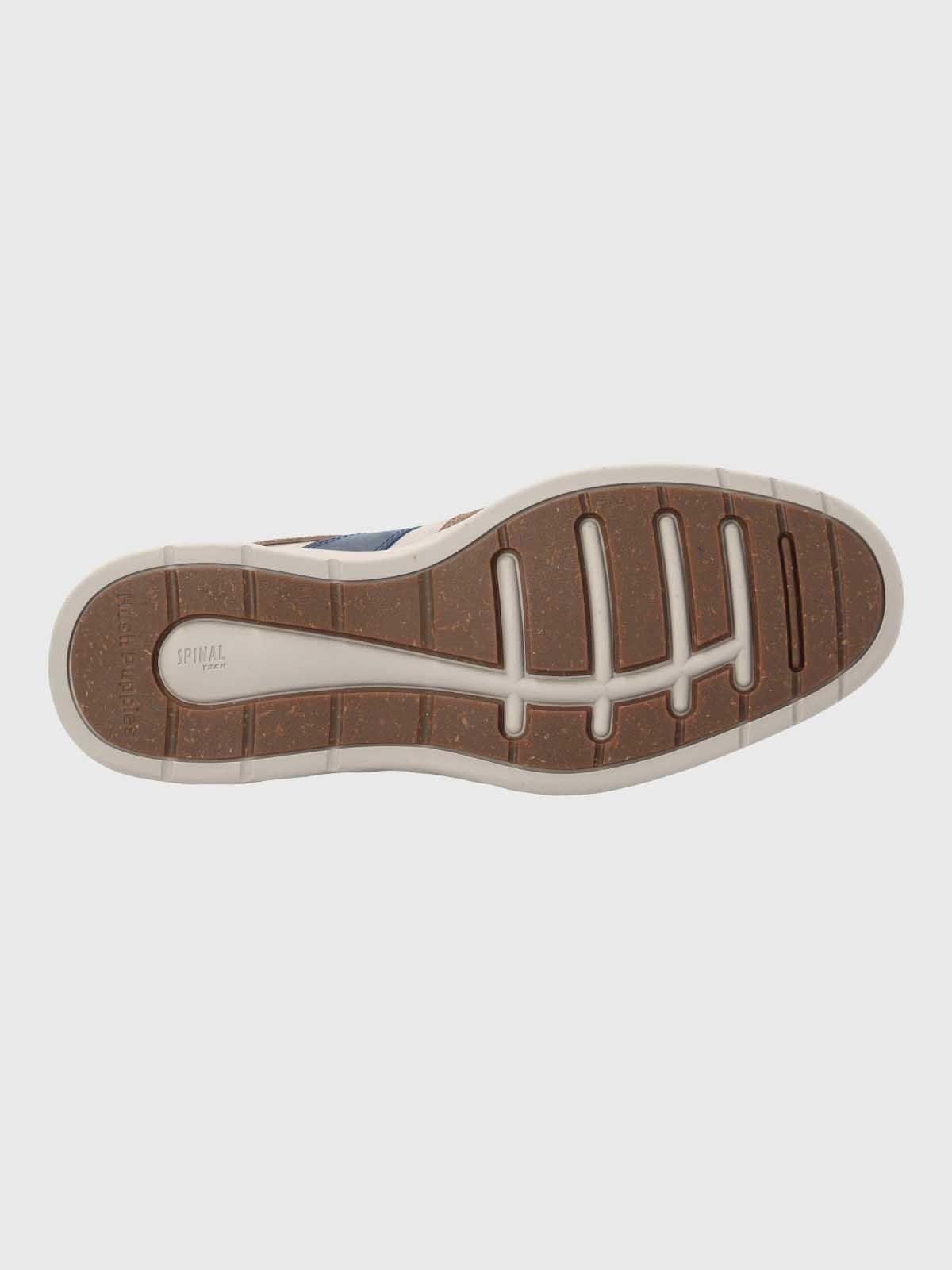 Zapatilla Cuero Hombre Spinal Wave Café-7