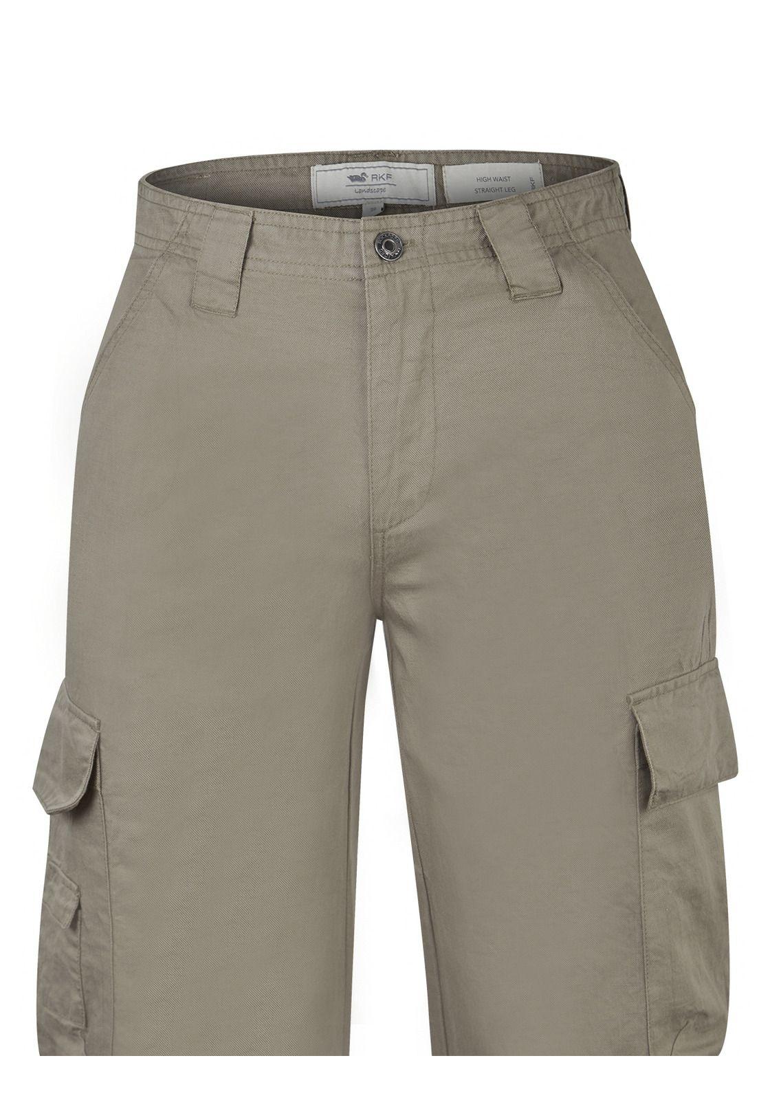 Pantalón Lino Orgánico Verde Nimia Mujer -3