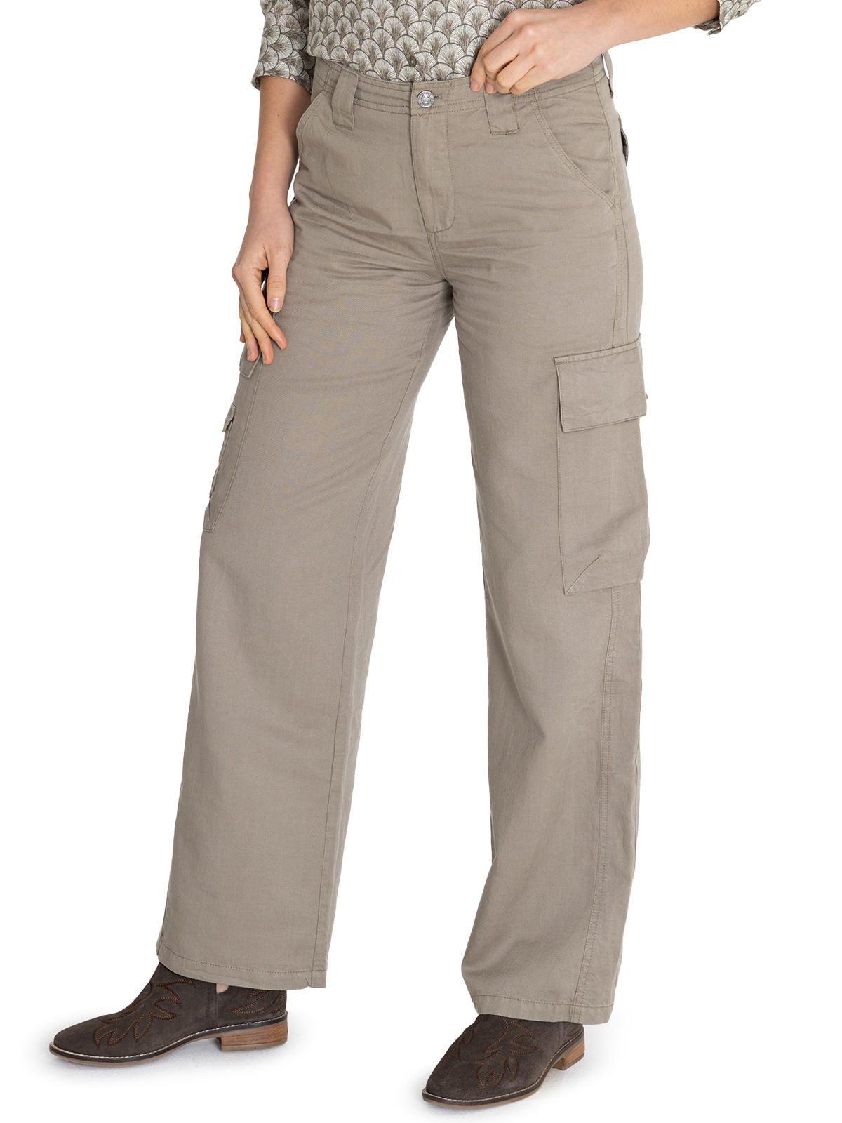 Pantalón Lino Orgánico Verde Nimia Mujer -5