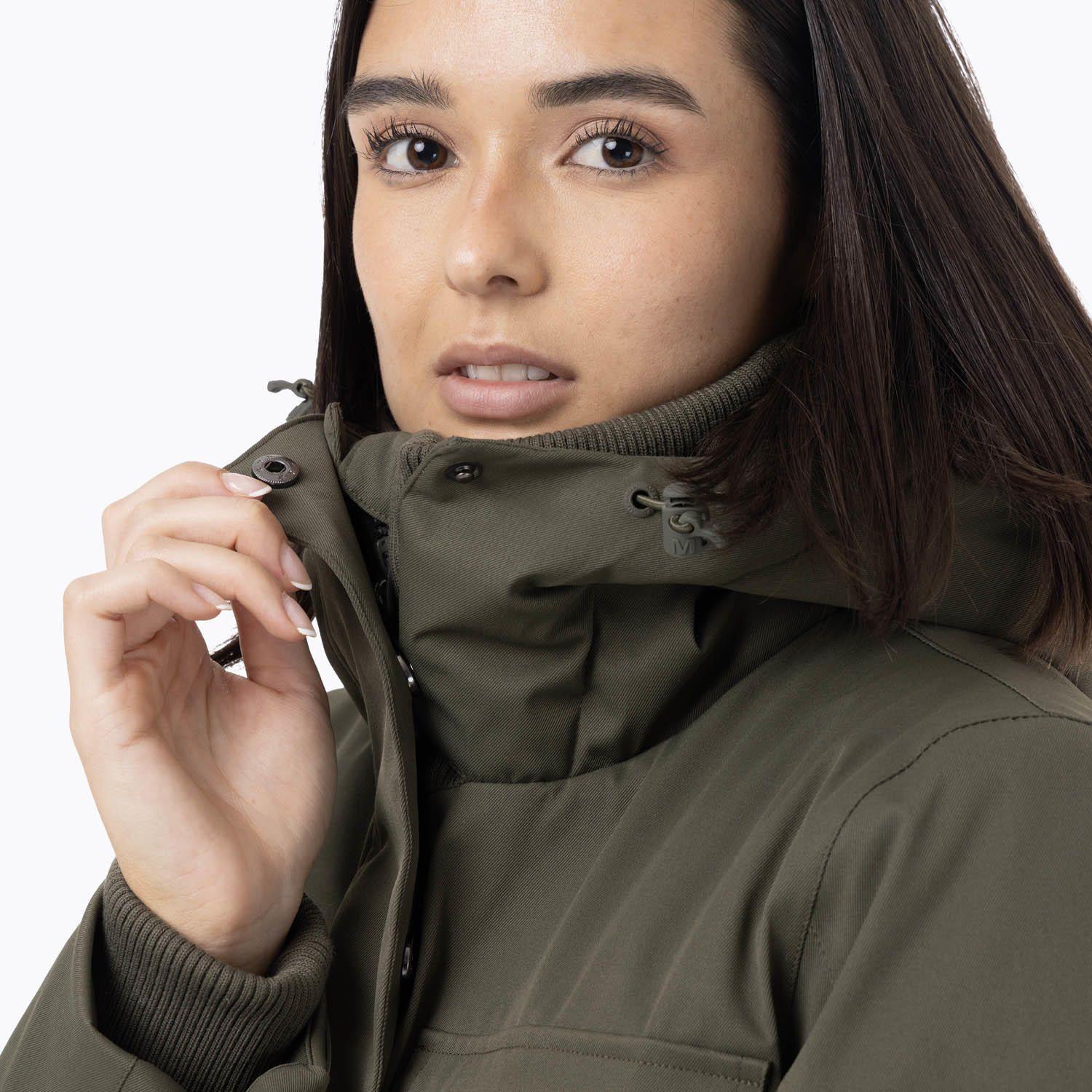 Parka Mujer Long Verde-5