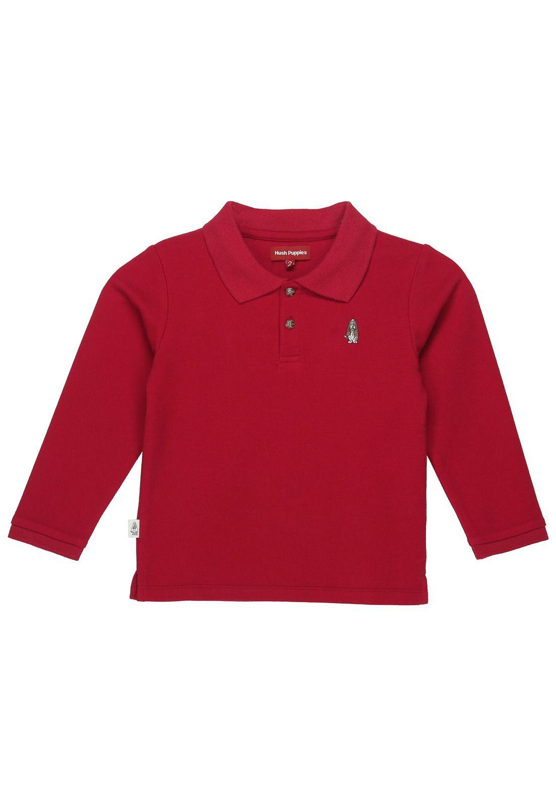 Polera Niño Cuello Roja-3