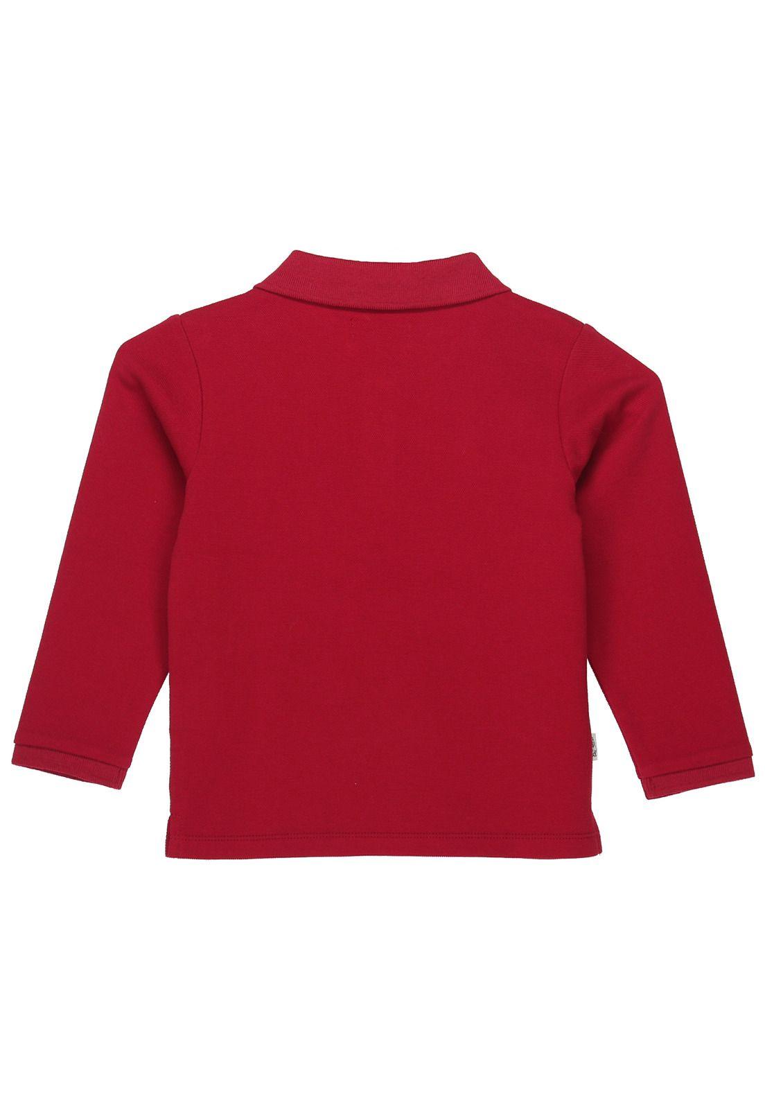 Polera Niño Cuello Roja-4