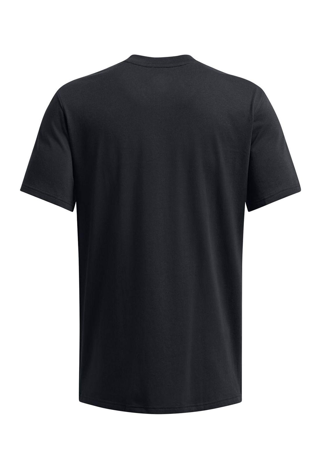 Polera manga corta Curry para hombre Negro-1