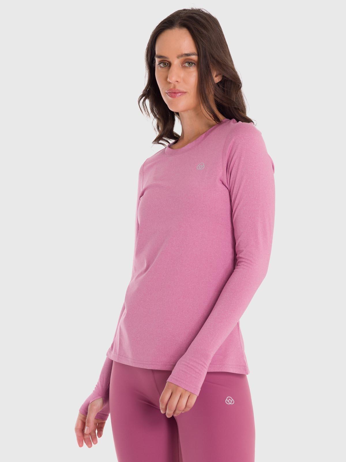 Polera Mujer First Layer Rosado Claro-4