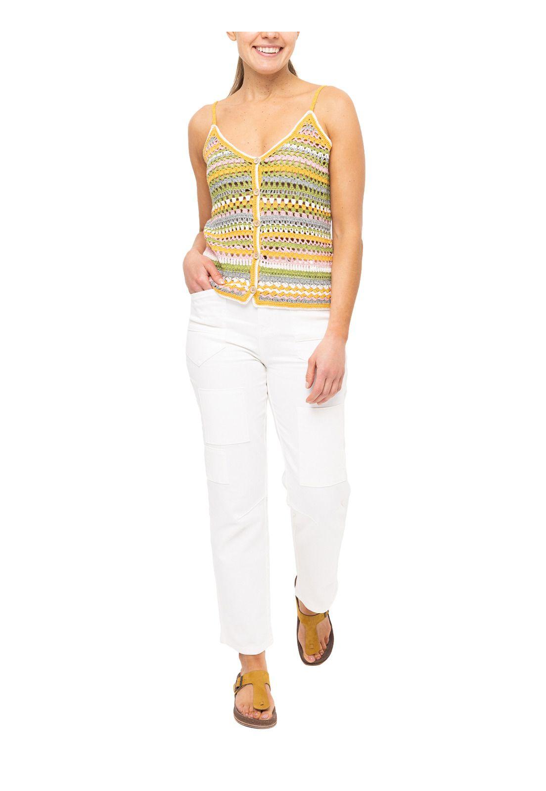 Polera Algodón Orgánic Varadero Amarillo Mujer-6
