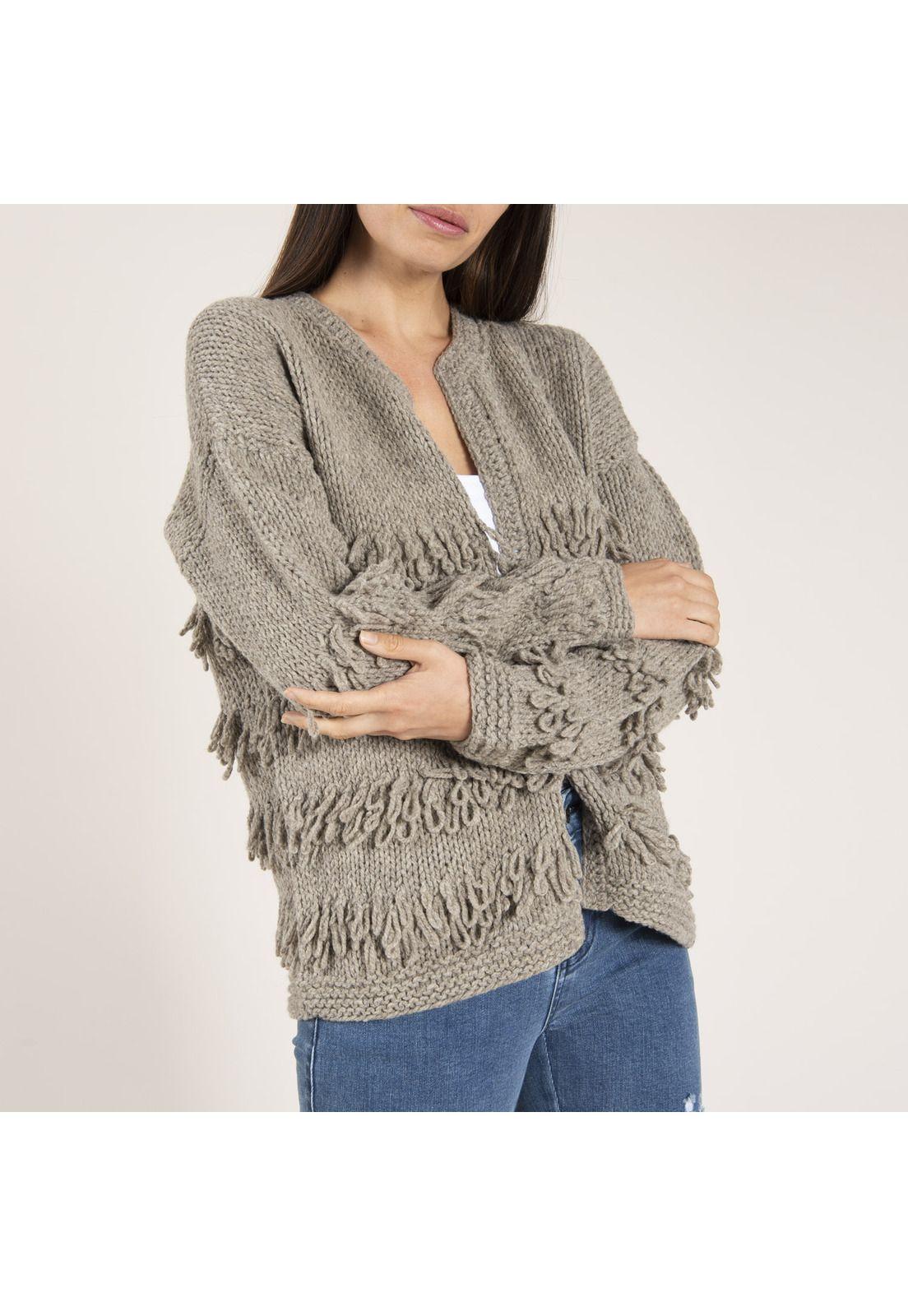 Chaleco Lana Gorre Gris Mujer Rockford-1