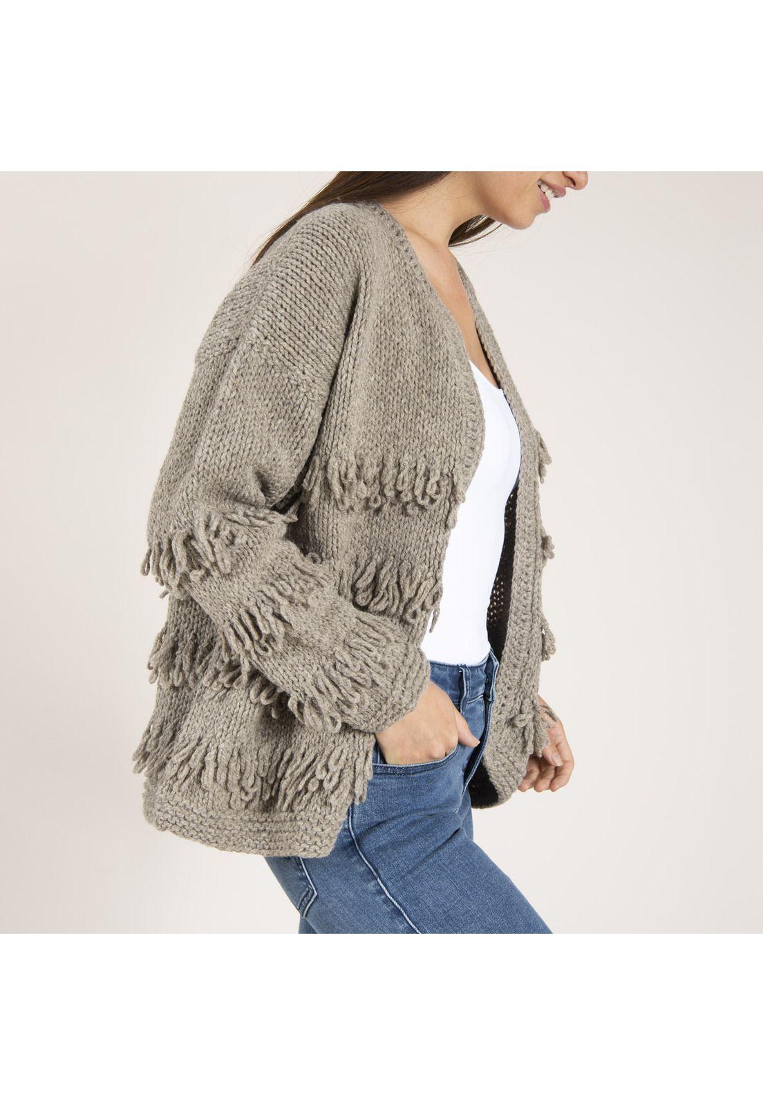 Chaleco Lana Gorre Gris Mujer Rockford-2
