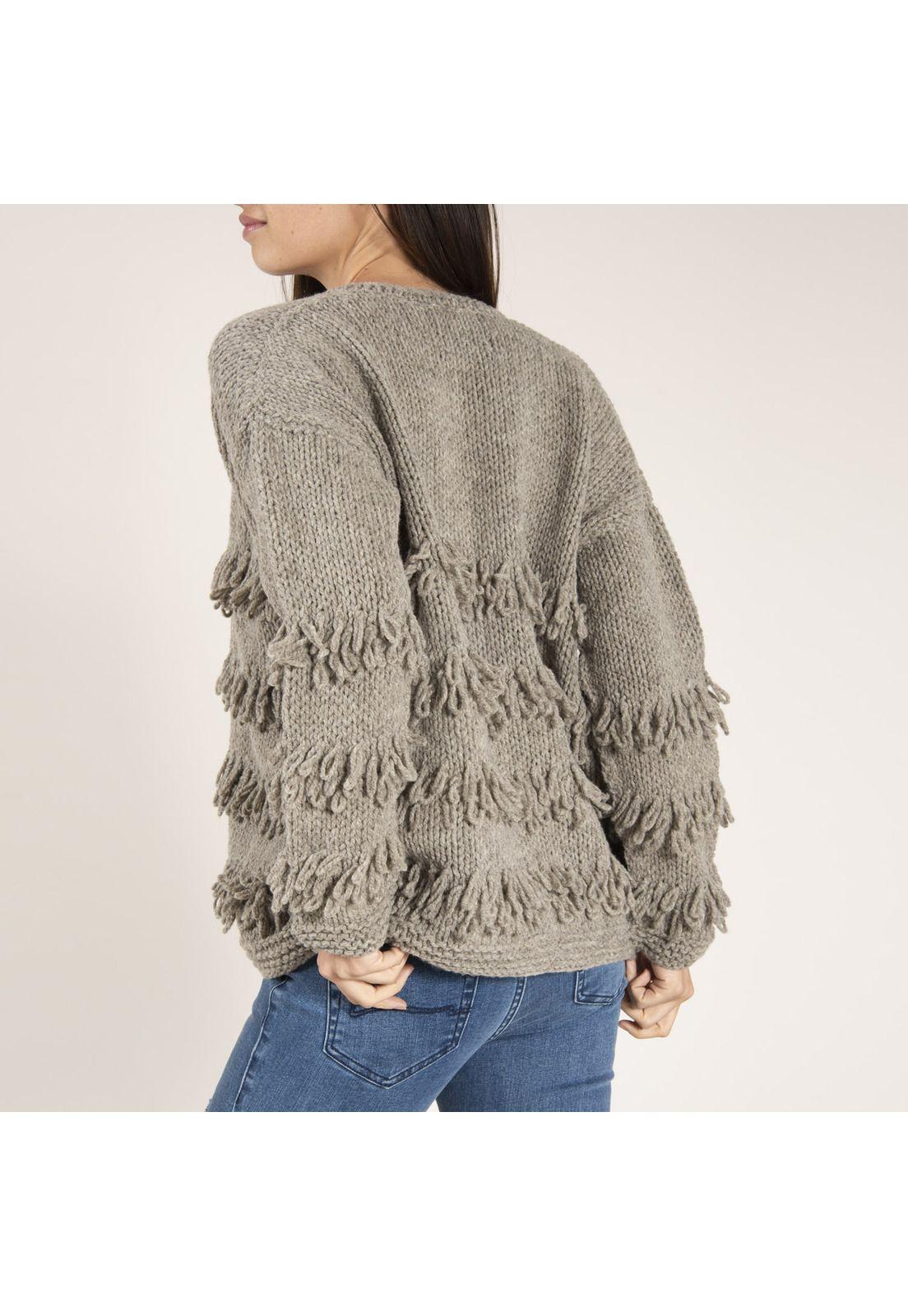 Chaleco Lana Gorre Gris Mujer Rockford-3
