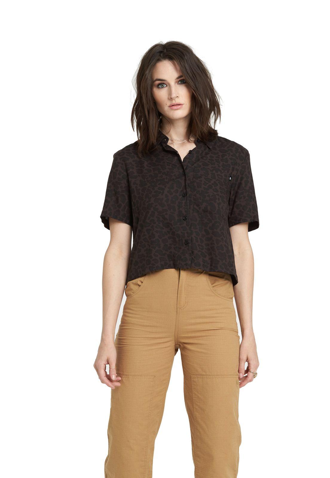 Blusa M/C Mujer Ramblin Negro Element-0