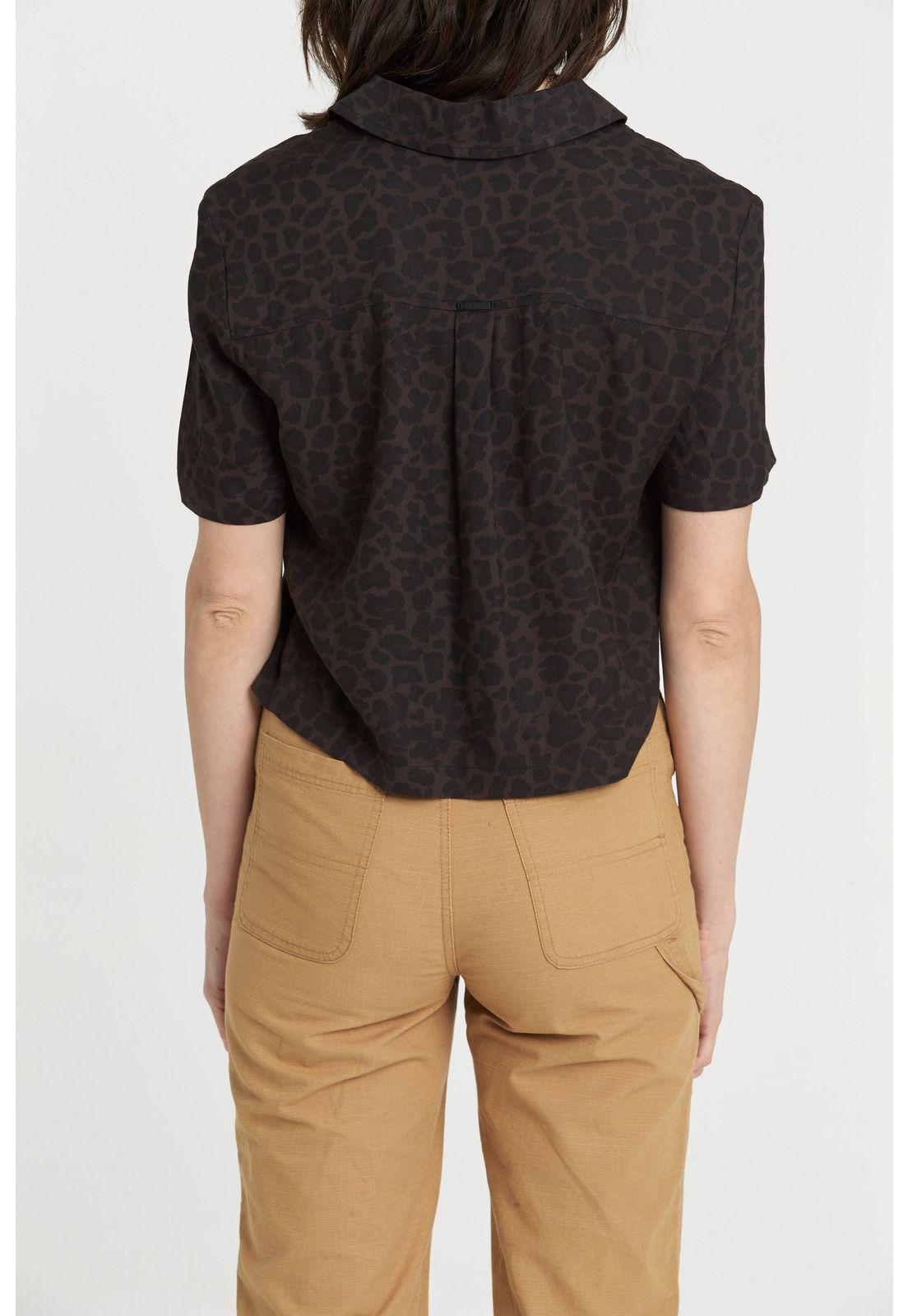 Blusa M/C Mujer Ramblin Negro Element-2