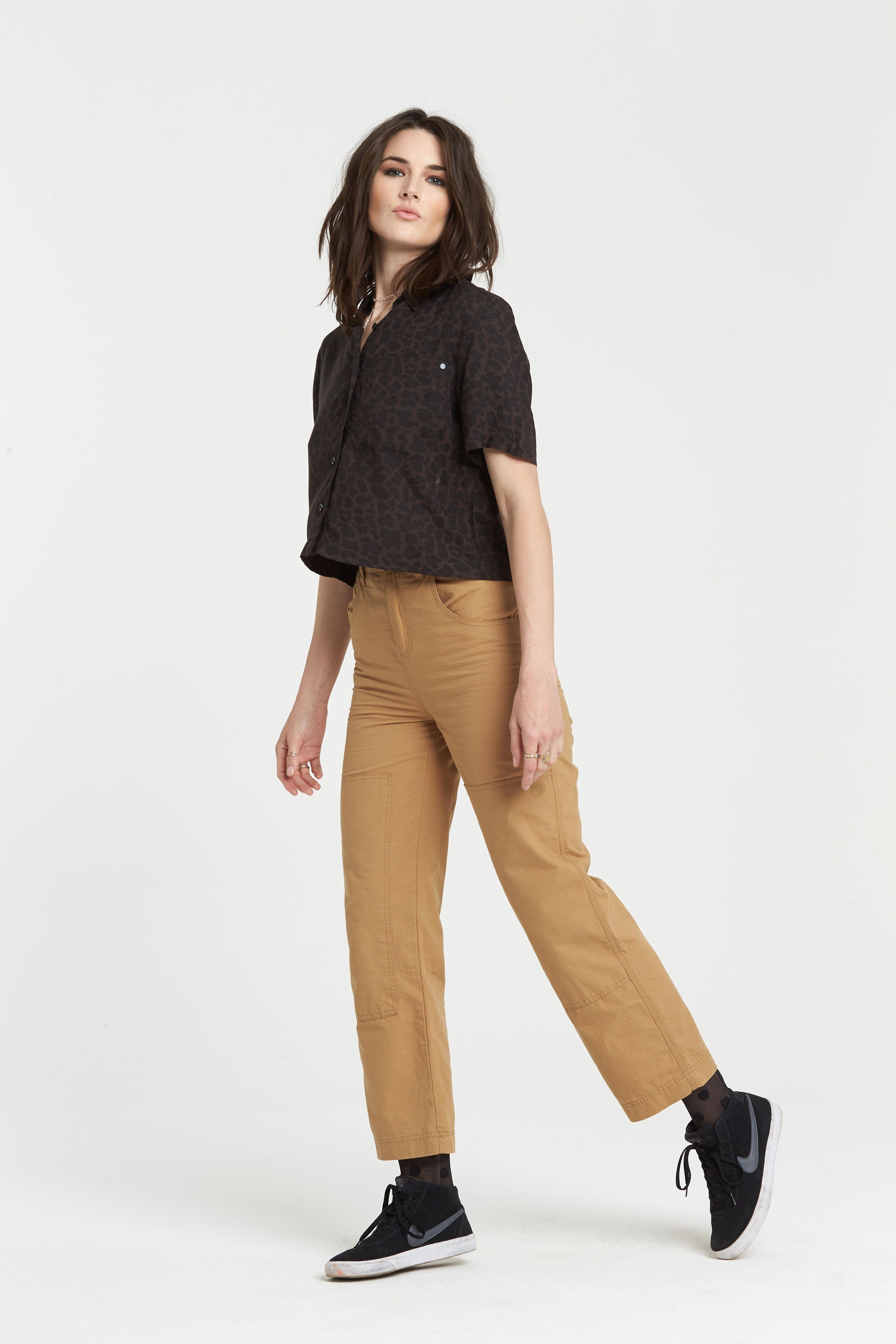 Blusa M/C Mujer Ramblin Negro Element-1