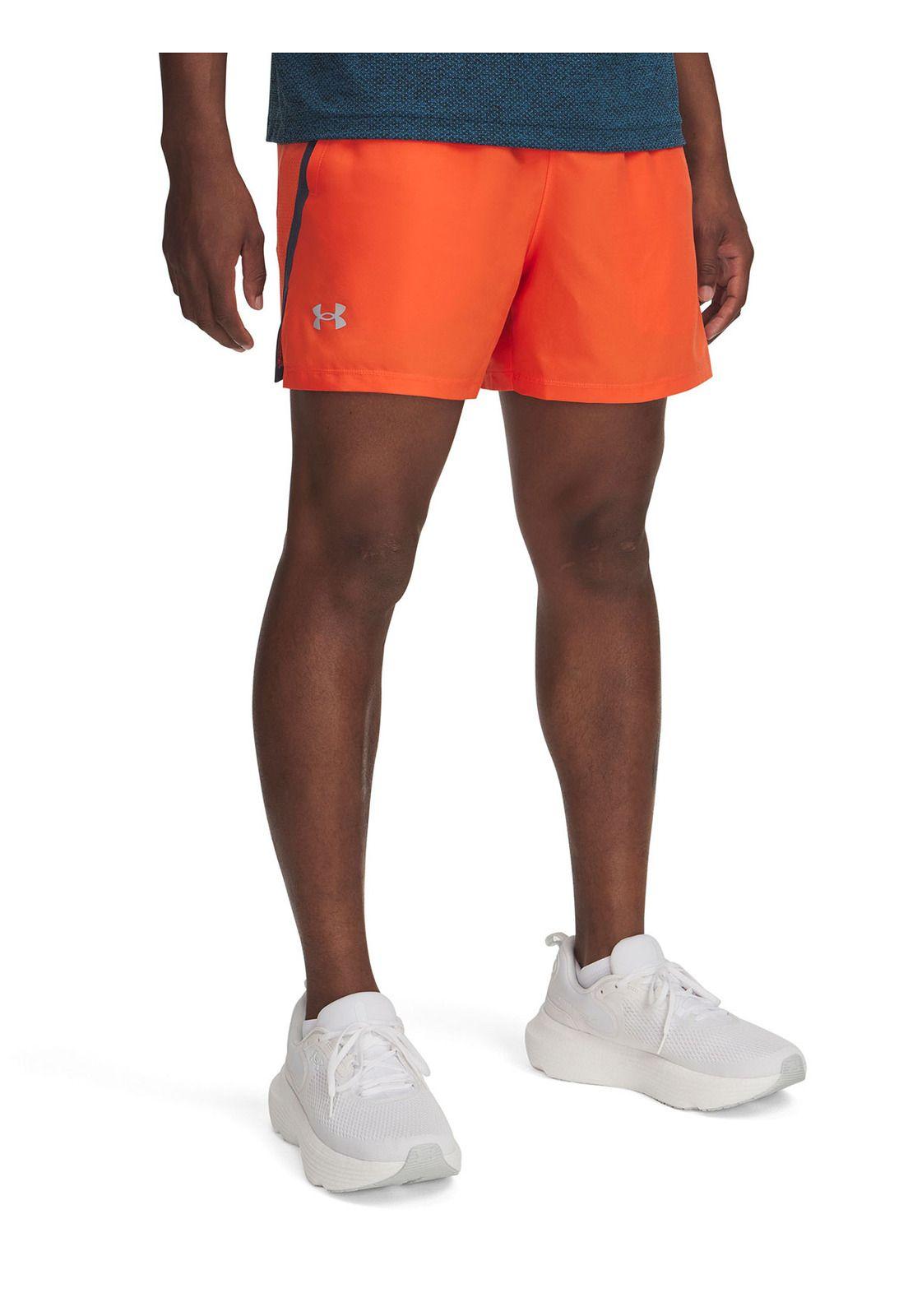 Shorts UA Launch Para Hombre Naranja-0