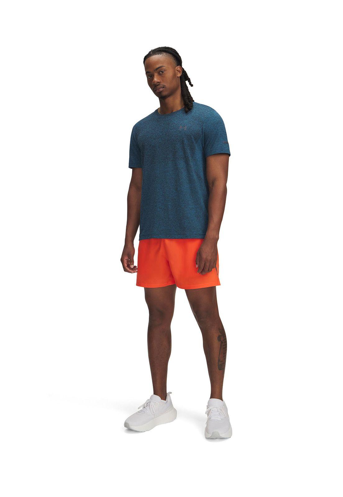 Shorts UA Launch Para Hombre Naranja-3
