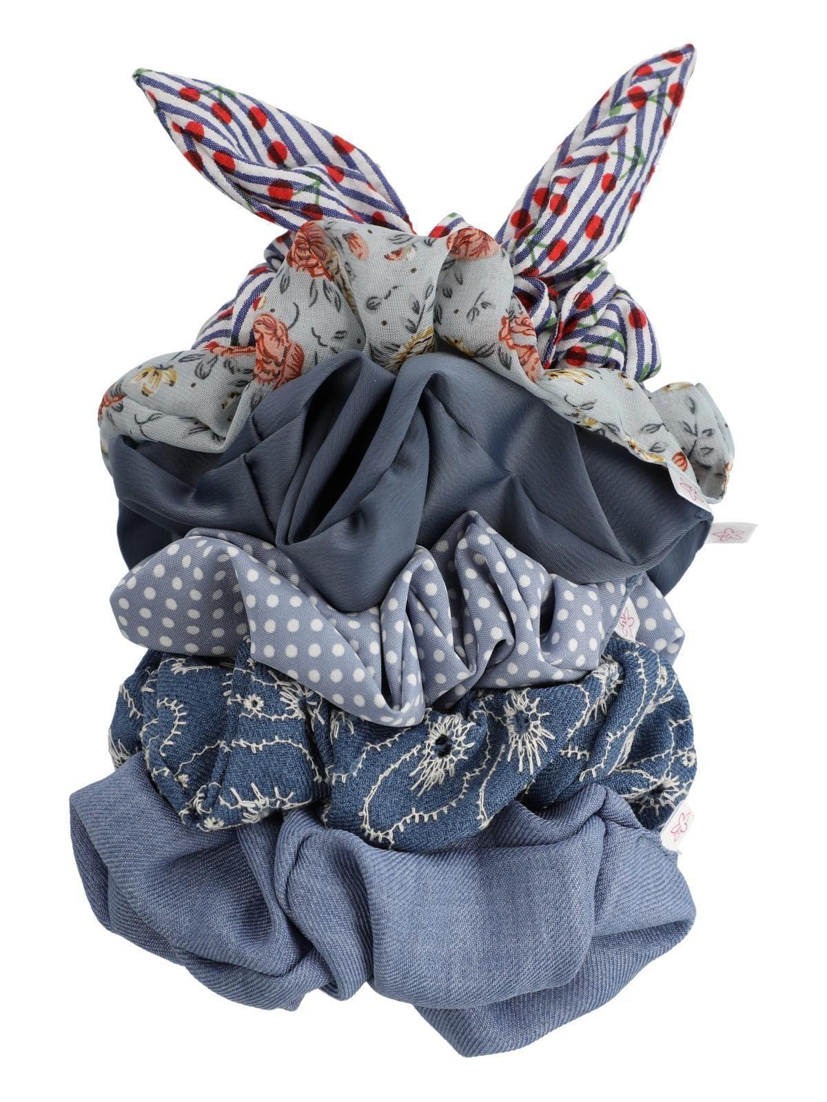 Pack 6 Colets Mujer Scrunchies Azul-0