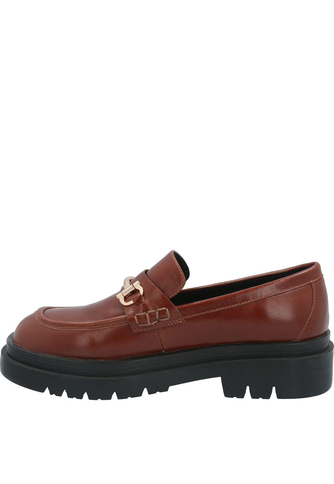 Zapato Cuero Mujer Kelsey Marrón-4