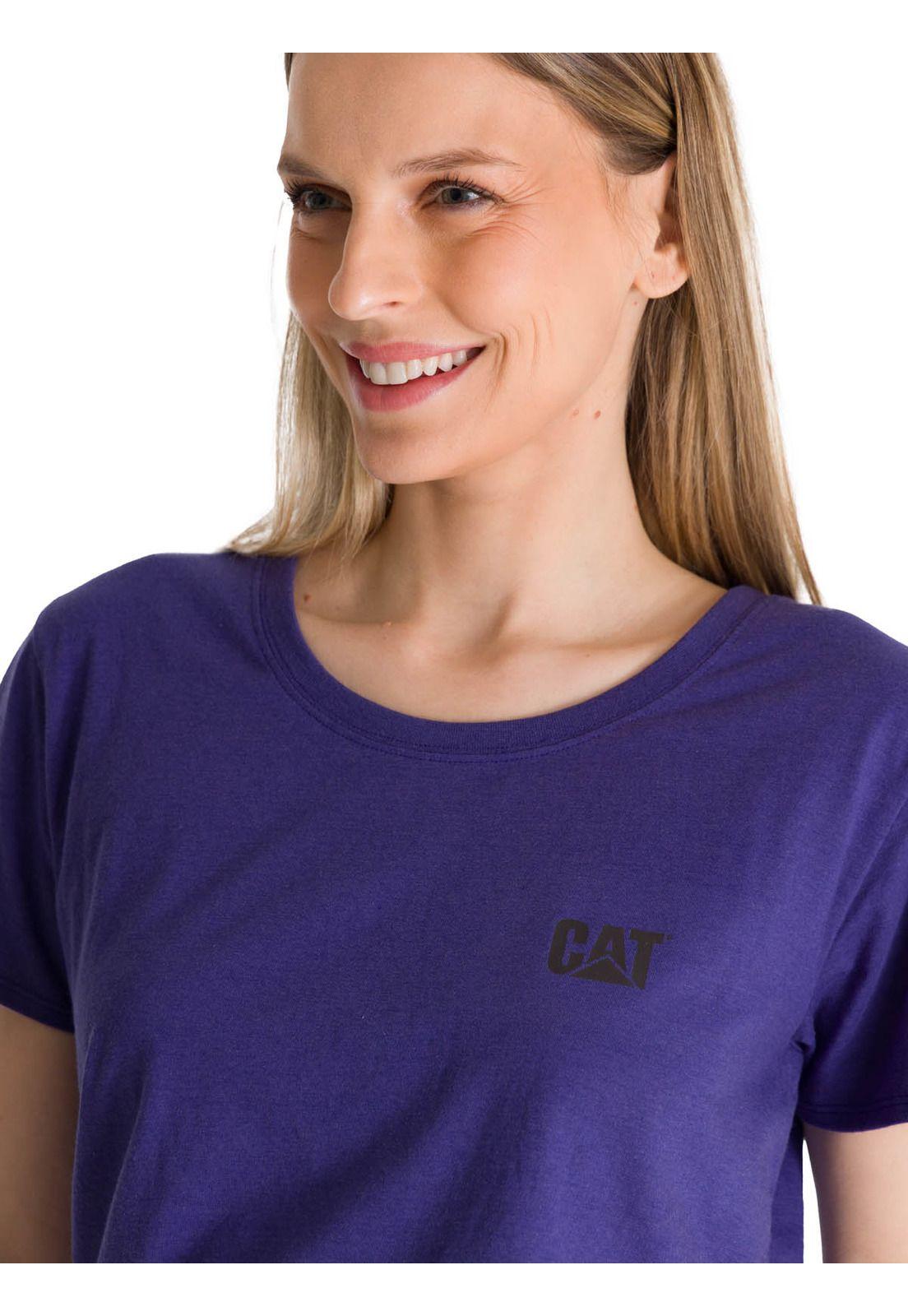 Polera Manga Corta Mujer Logo Azul-4