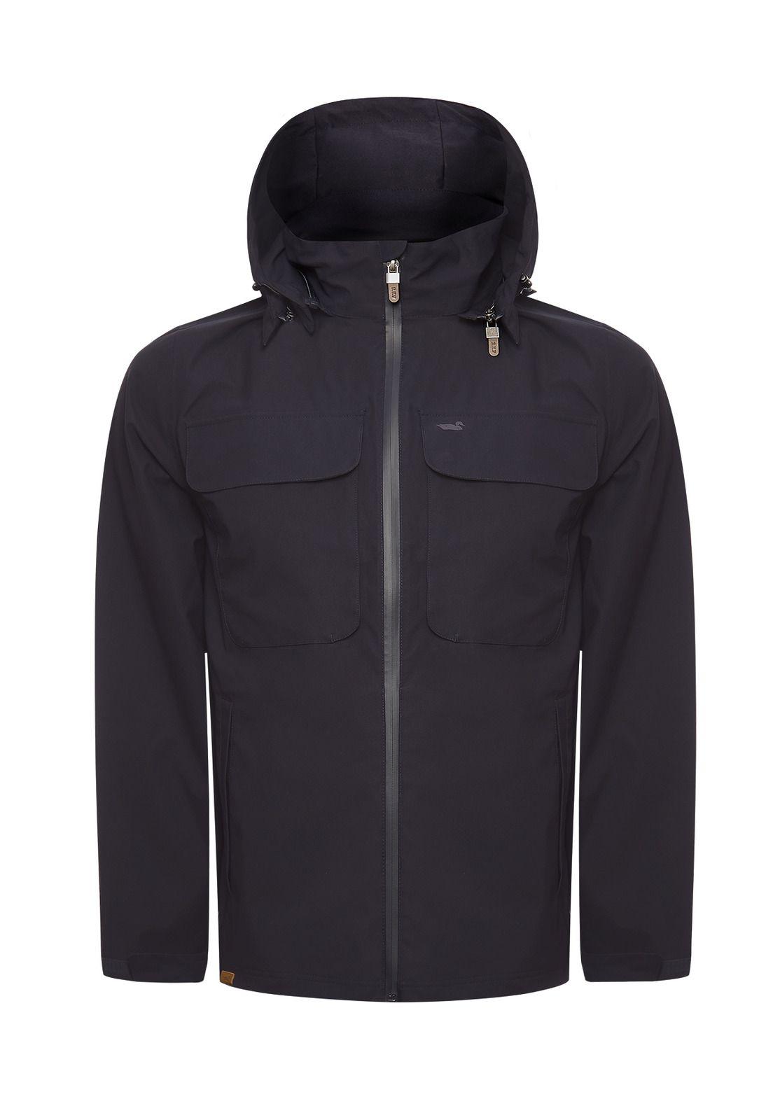 Impermeable Fibras Recicladas Hombre Rain Azul-0