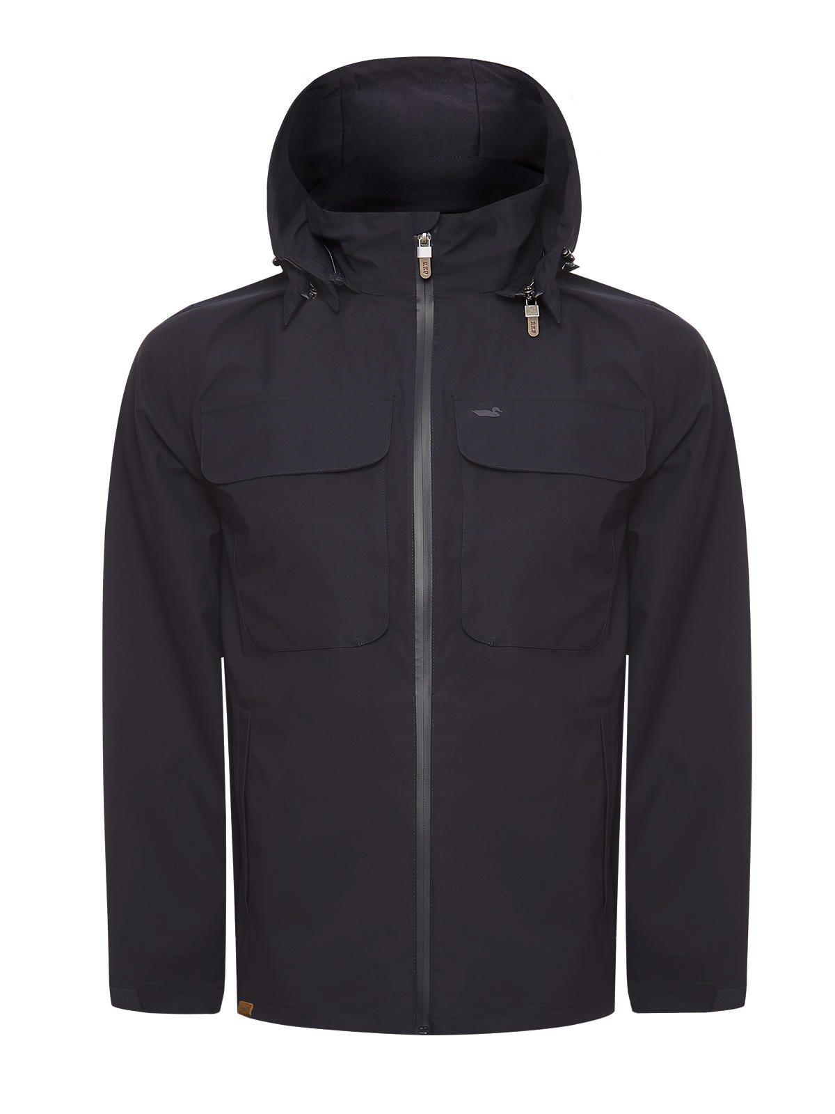 Impermeable Fibras Recicladas Hombre Rain Azul-0