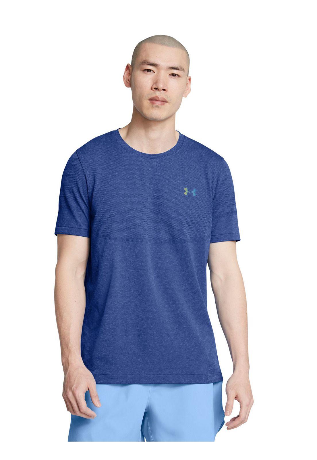 Polera manga corta Vanish Elt hombre Azul-3