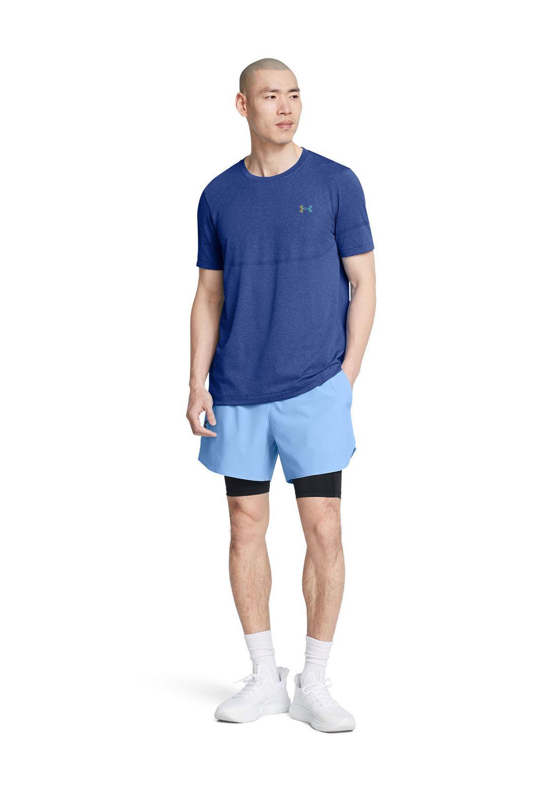 Polera manga corta Vanish Elt hombre Azul-5